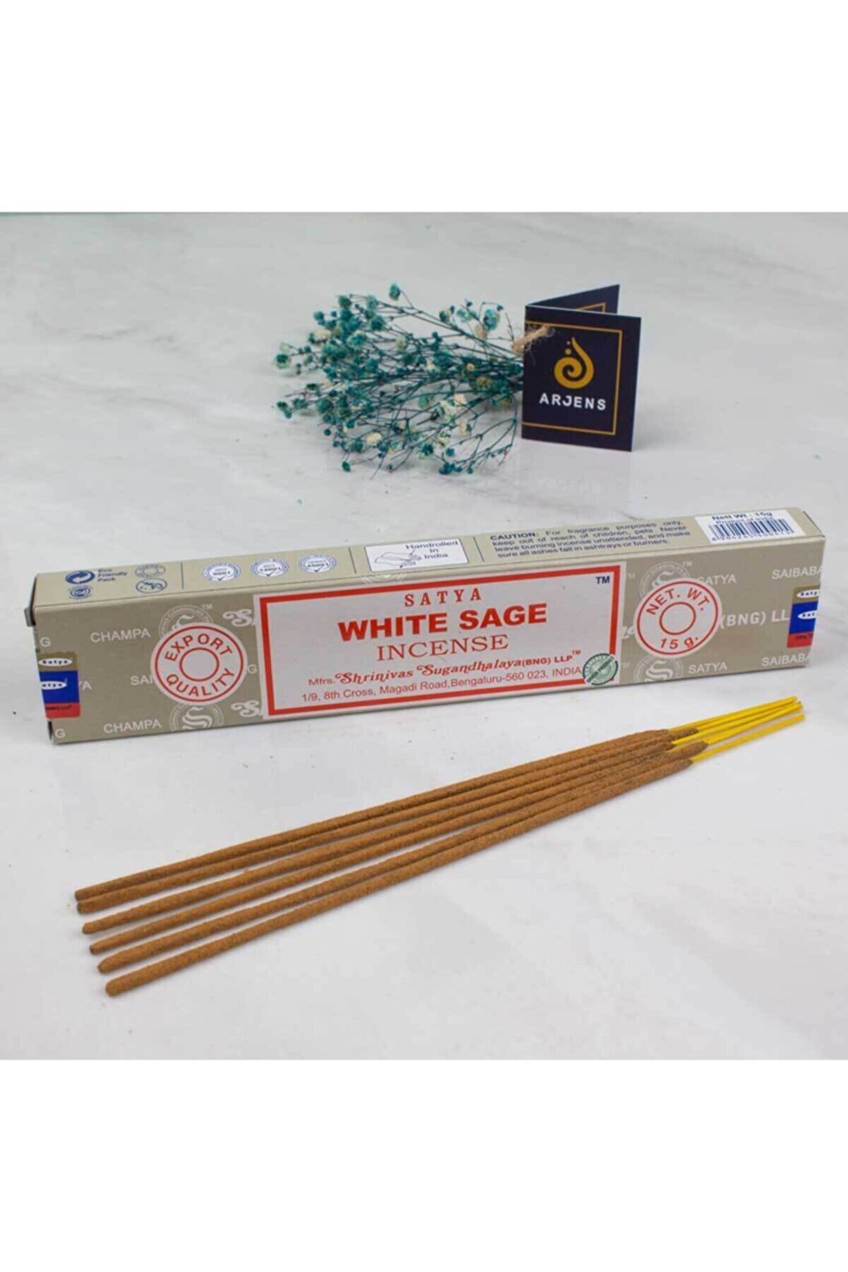 satya White Sage (adaçayı) Aromalı Masala Stick Tütsü