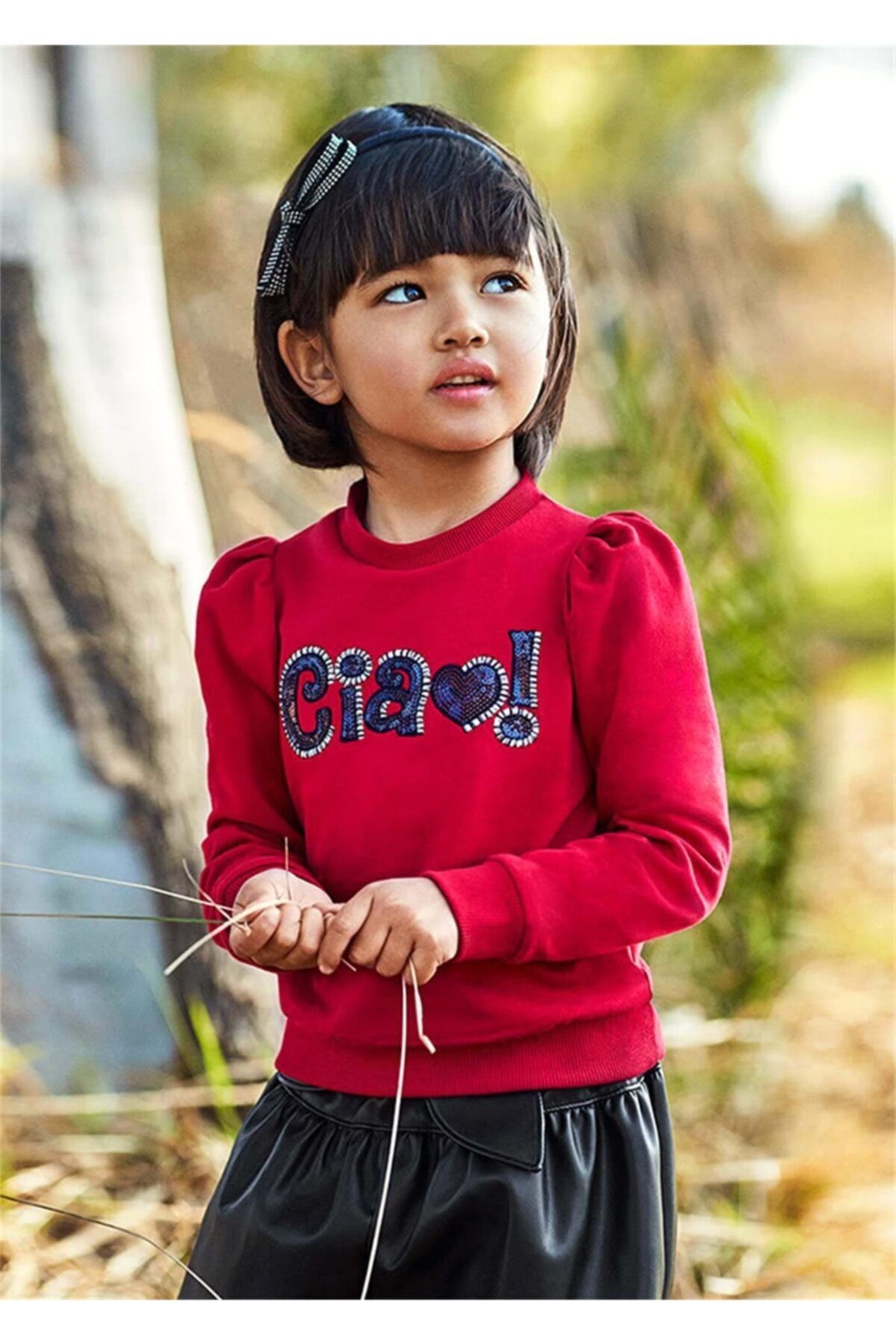 Mayoral Kız Çocuk Işlemeli Bluz Kırmızı 4429