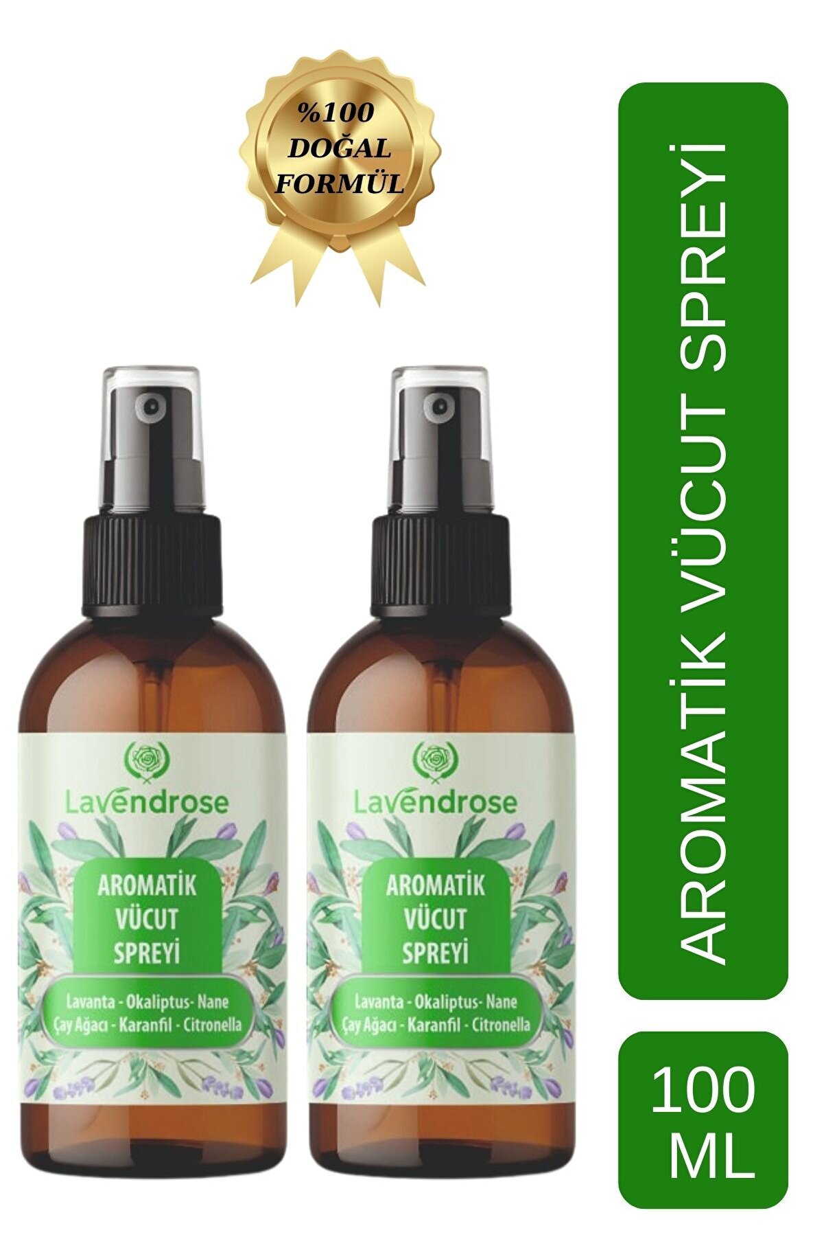 Lavendrose Bit Kovucu Sprey 2 Adet - Doğal Saç ve Vücut Bakımı