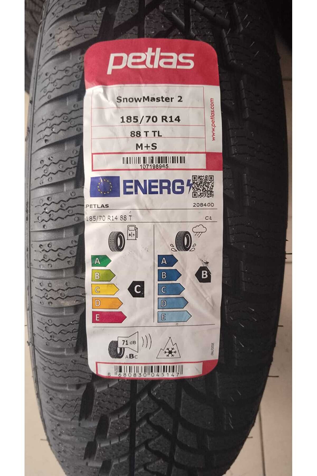 185/70 R14 TL 88T SNOWMASTER 2 KIŞ LASTİĞİ 2025 ÜRETİM