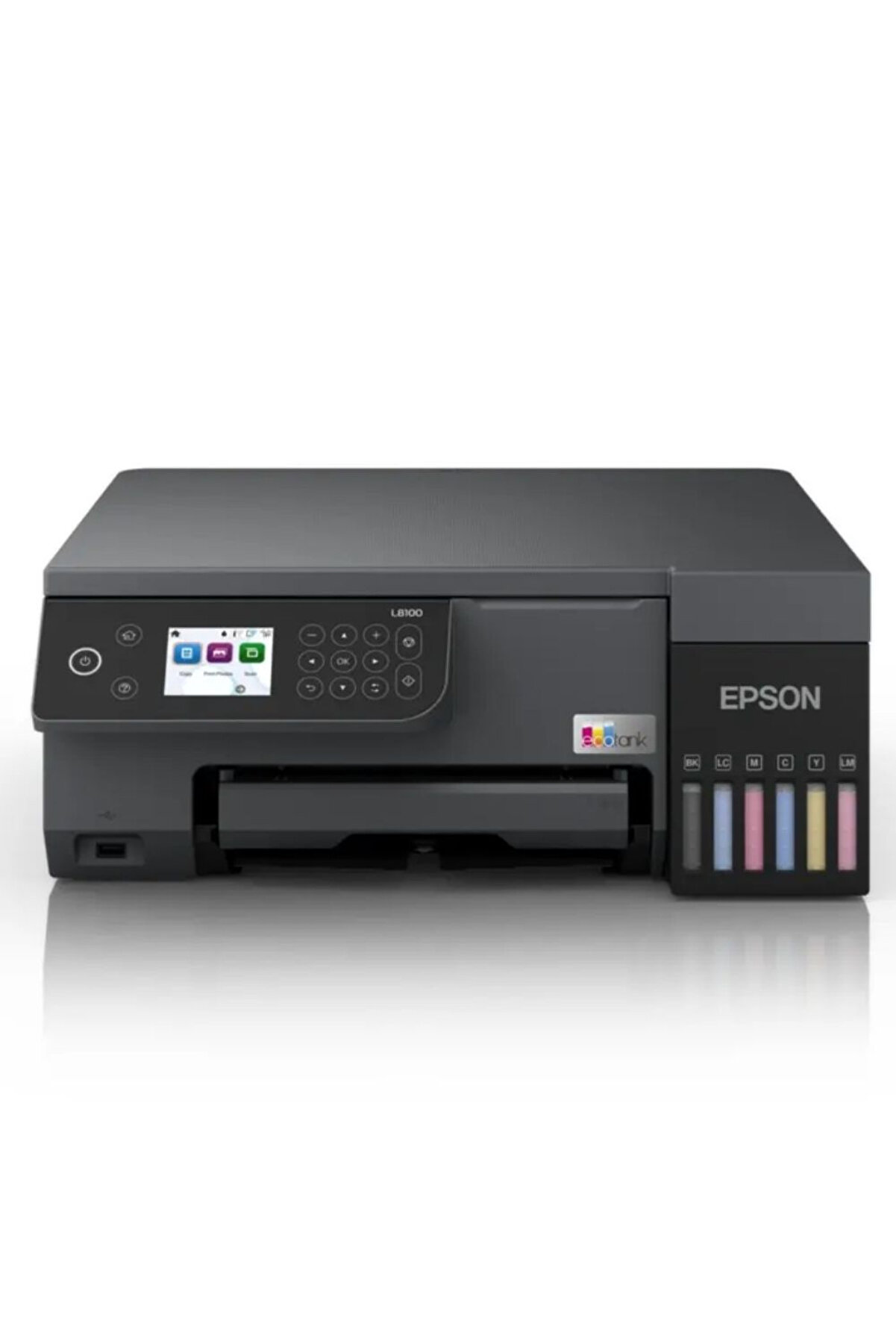 EcoTank L8100 Wi-Fi 126 Tarayıcı 126 Fotokopi Renkli Çok Fonksiyonlu Tanklı Mürekkep Püskürtmeli Y