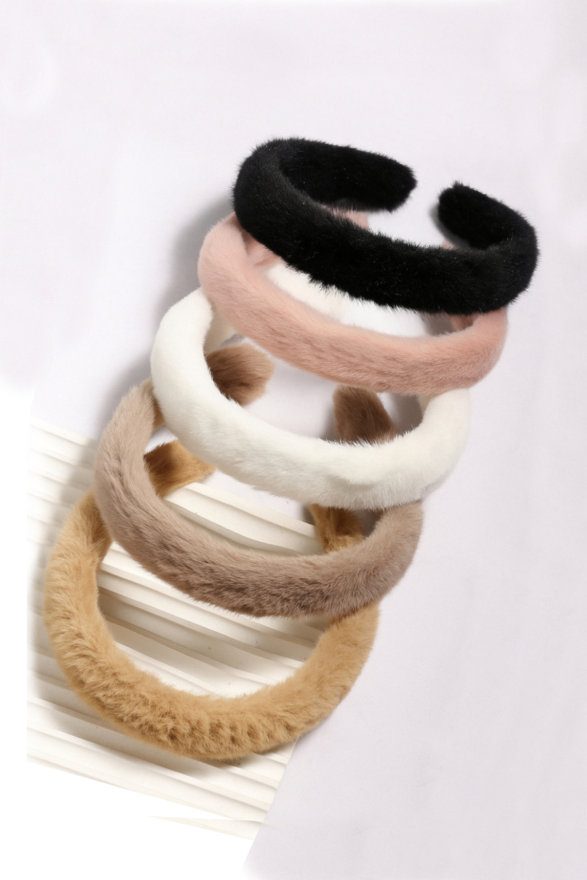 C&E Design Kadın 5'li Peluş Taç Seti | Şık ve Konforlu Saç Aksesuarları