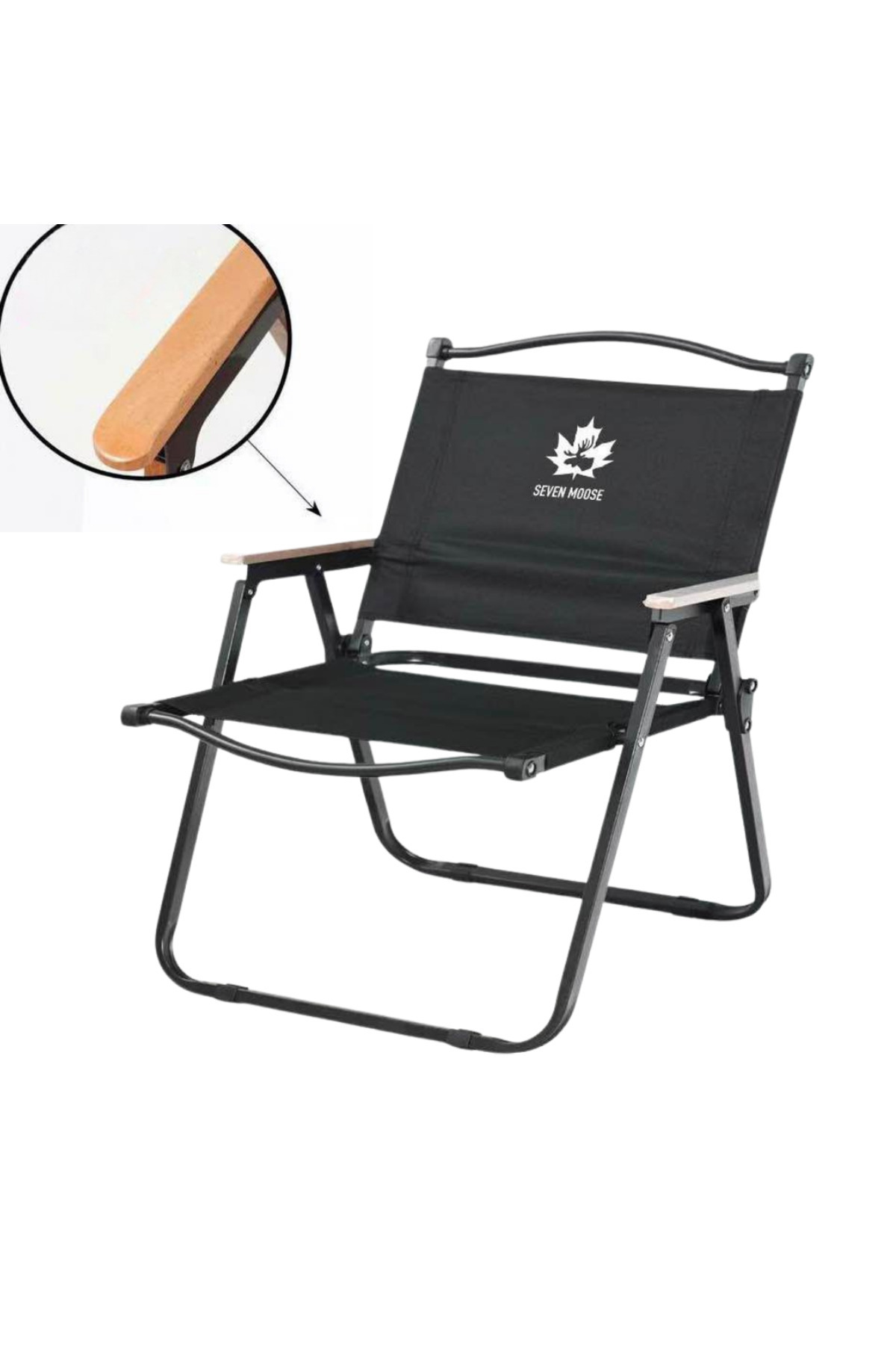 Seven Moose Katlanabilir Kamp Sandalyesi - 120 kg Taşıma Kapasitesi