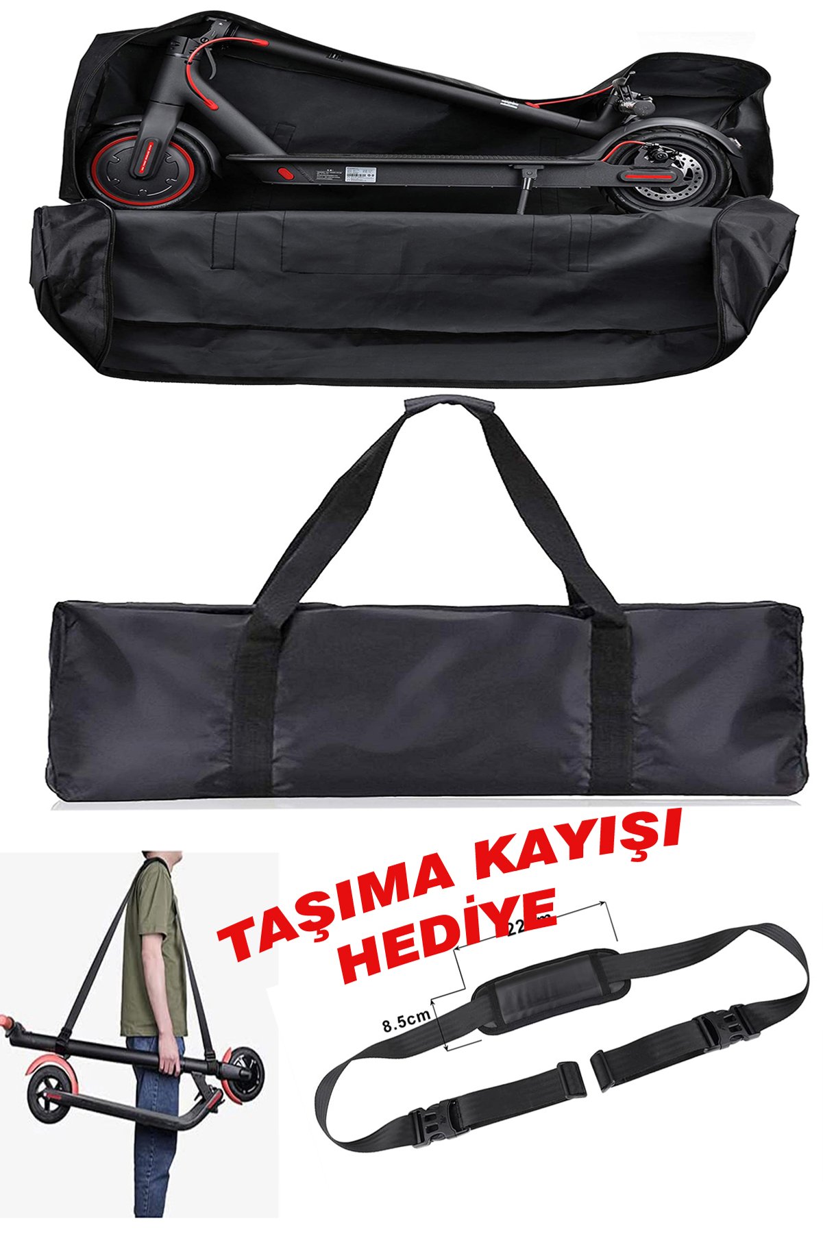 Genel Markalar Elektrikli Scooter Taşıma Çantası - Su Geçirmez Koruma Kılıfı