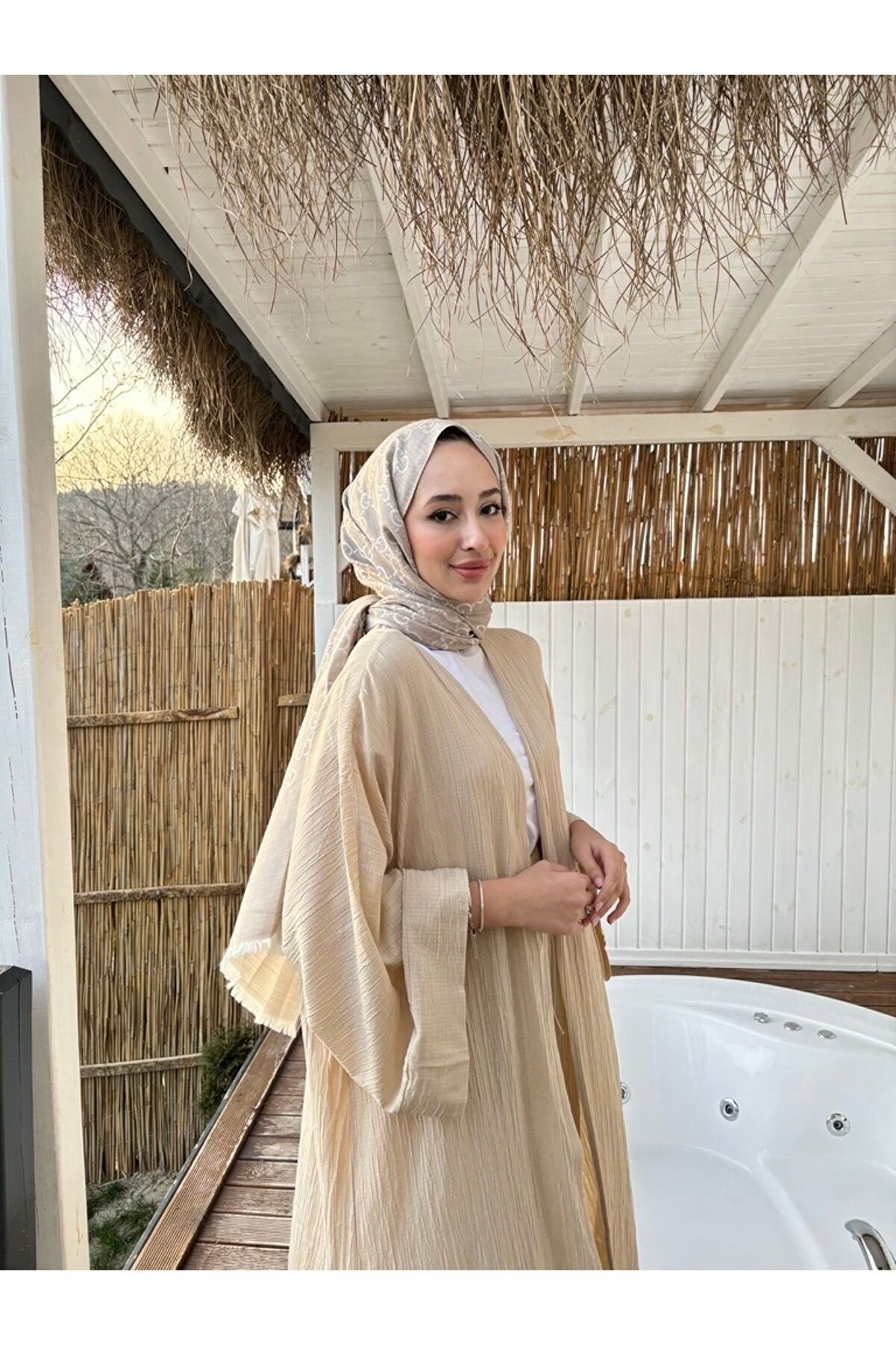 müqofficial Ahsen Kimono Pantolon Takım - Şık ve Konforlu Kaftan Seti