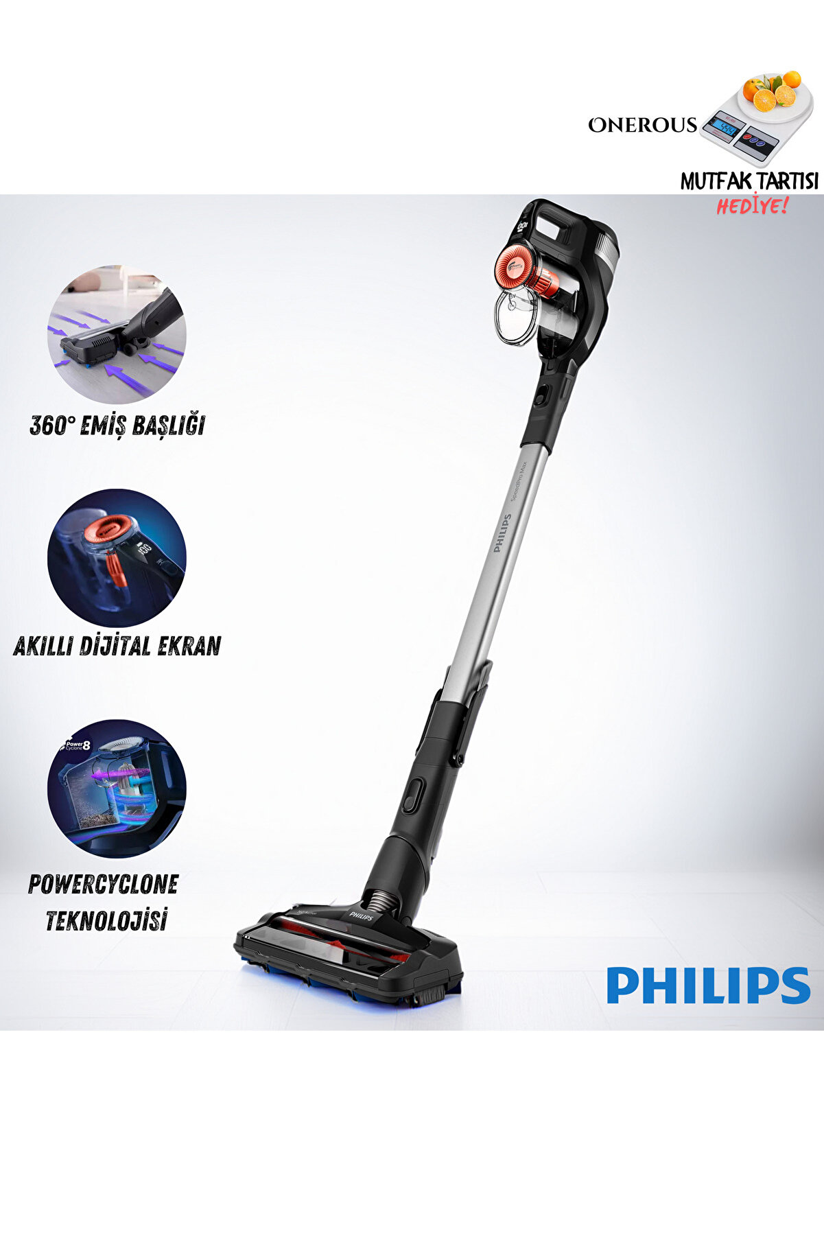 Speedpro Max 2'si 1 Arada Dikey_145 El Süpürgesi, Kablosuz Dik Süpürge 65dk