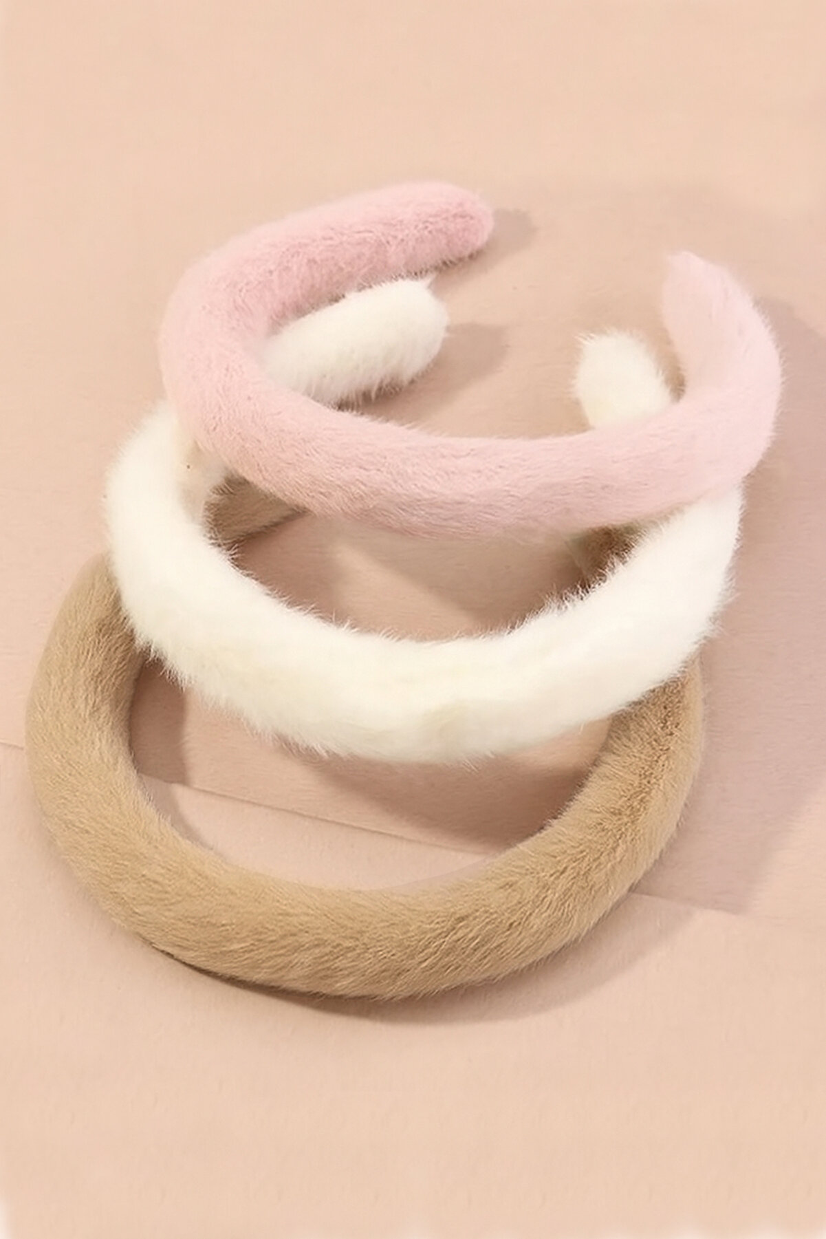 C&E Design Kadın 3'lü Peluş Taç Seti | Şık ve Konforlu Saç Aksesuarları