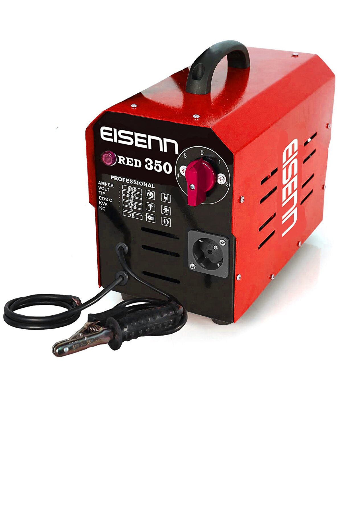 Eisenn Germany Technology Red Super 350 Amper 5 Kademeli Bakır Sargılı Extra Prizli Kaynak Makinası