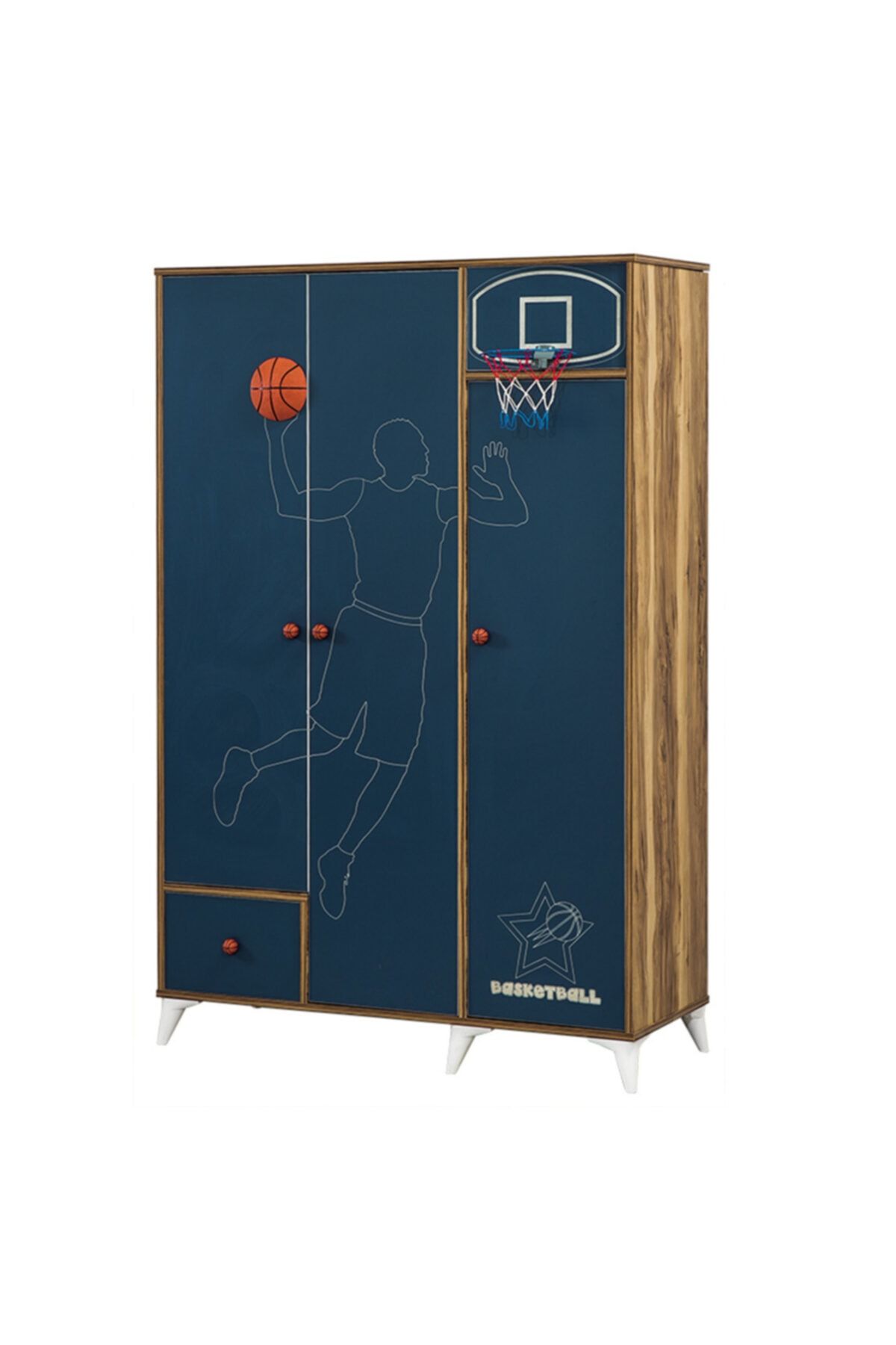 Setay Gardırop, Basketbol Genç Odası, 3 Kapaklı Basketbol Dolap