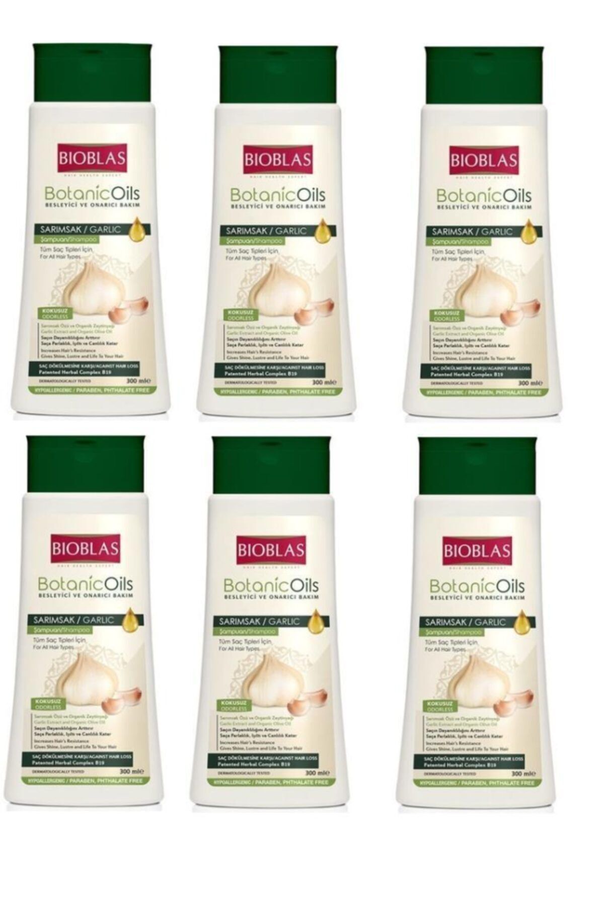 Bioblas Botanic Oils Şampuan Sarımsak 300ml X 6 Adet