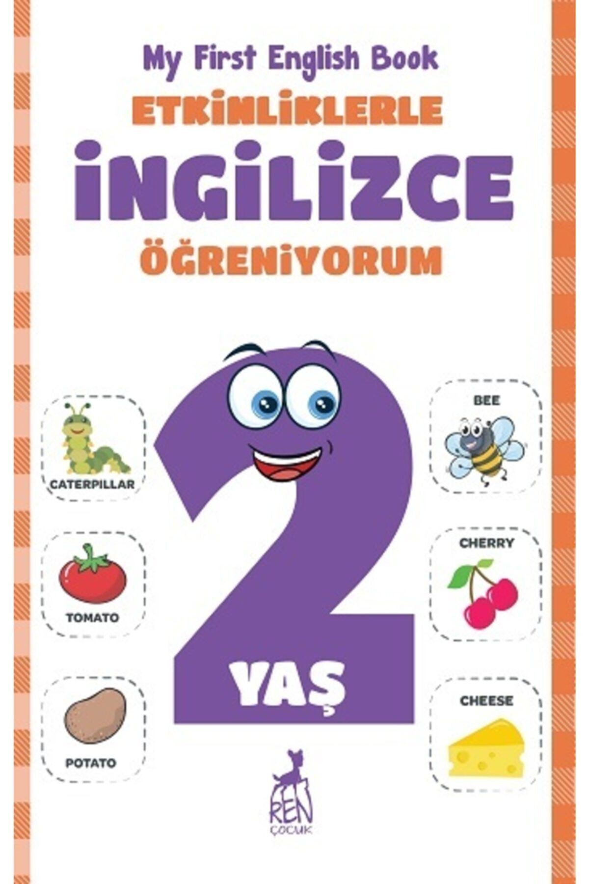 Ren Kitap Ekinliklerle Ingilizce Öğreniyorum 2 Yaş - - Merve Almalı Kitabı