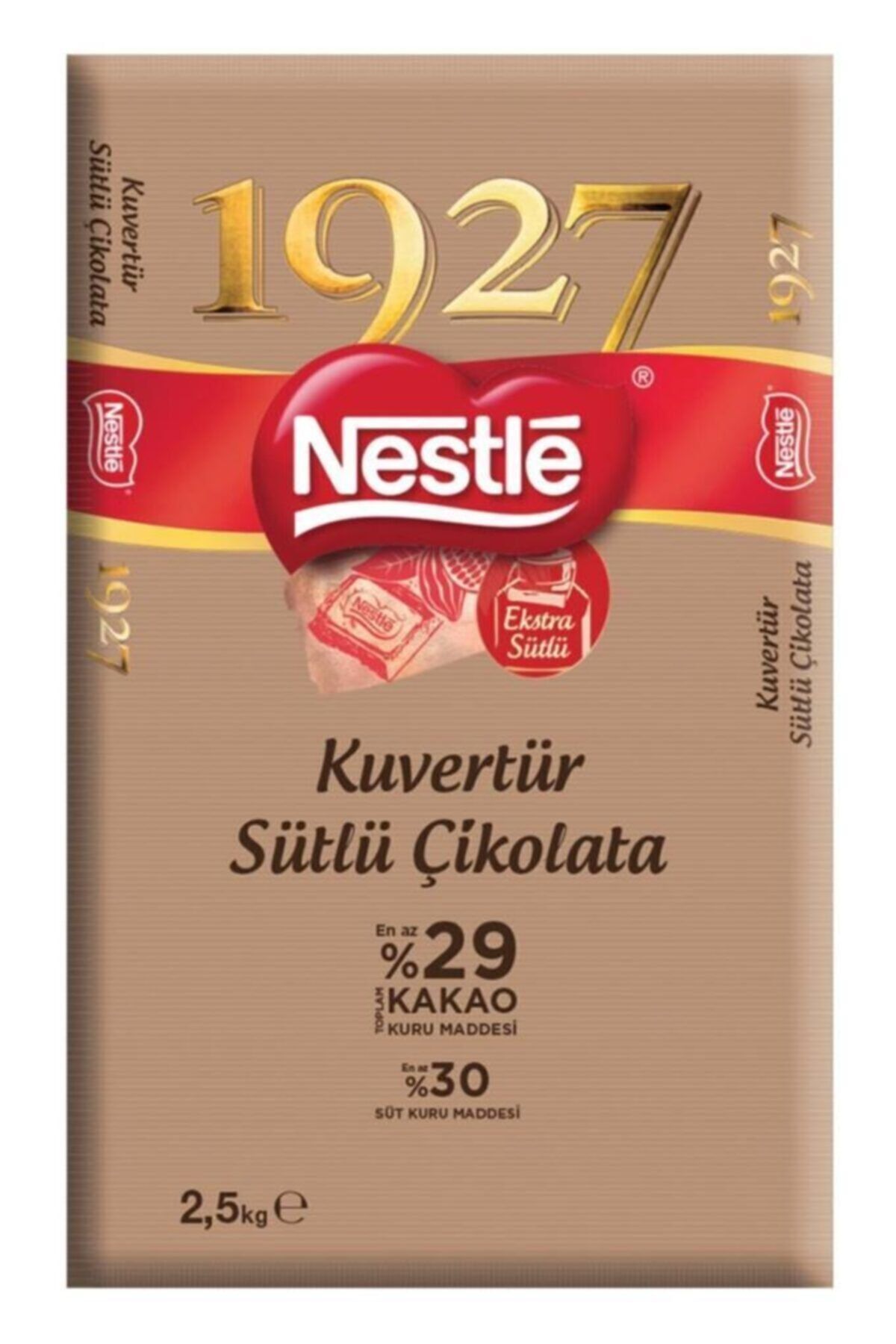 Nestle 1927 Sütlü Kuvertür Çikolata 2.5 Kg