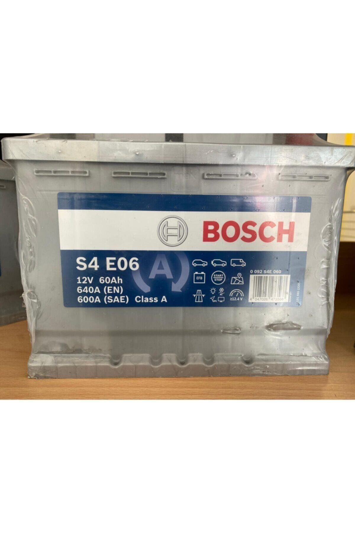 Bosch 60 Amper 12 Volt Efb Start Stop Akü S4 E06 2 Yıl Garantili