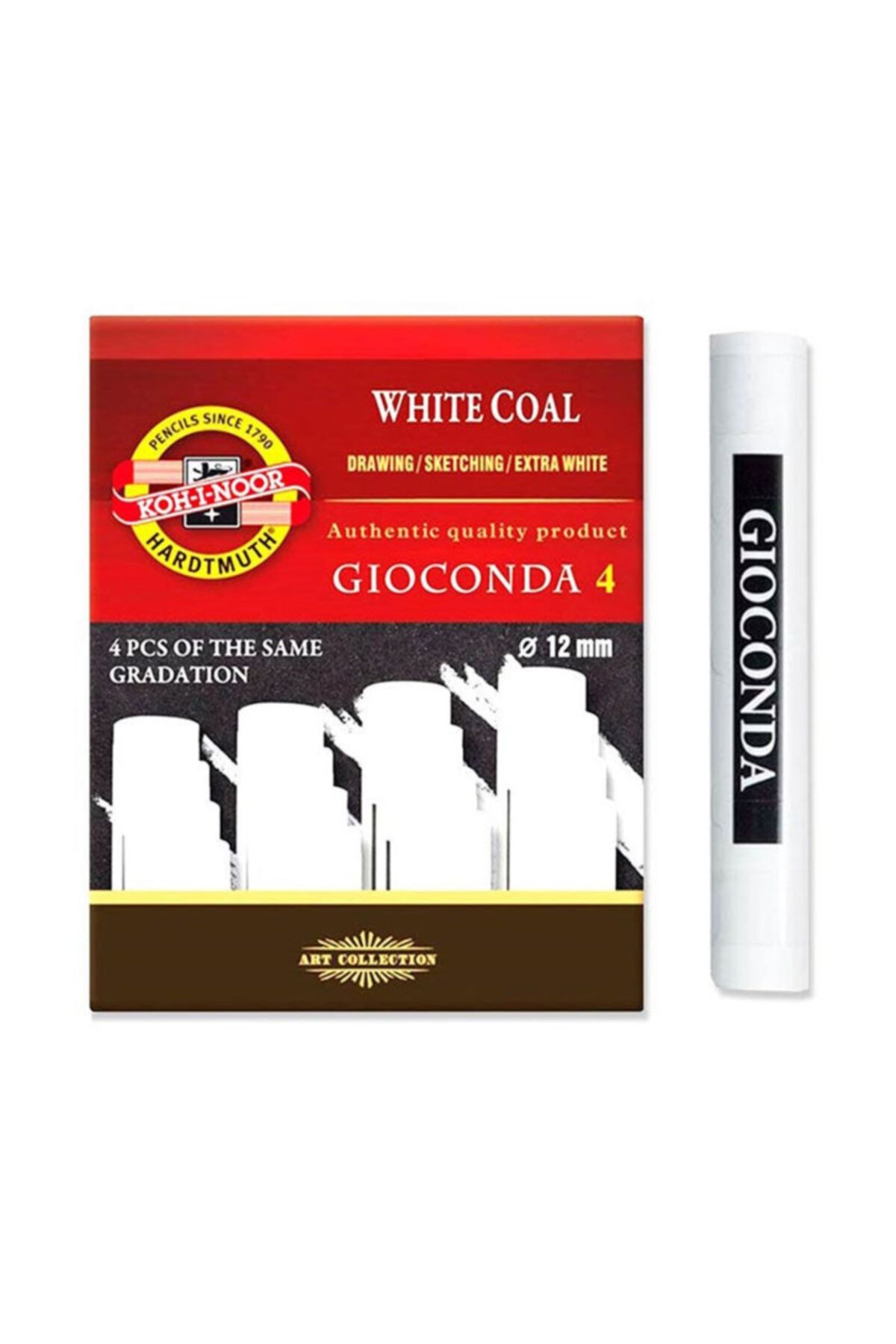 Kohinoor Koh-i-noor Gioconda White Coal 4lü Set Hard 8692/4