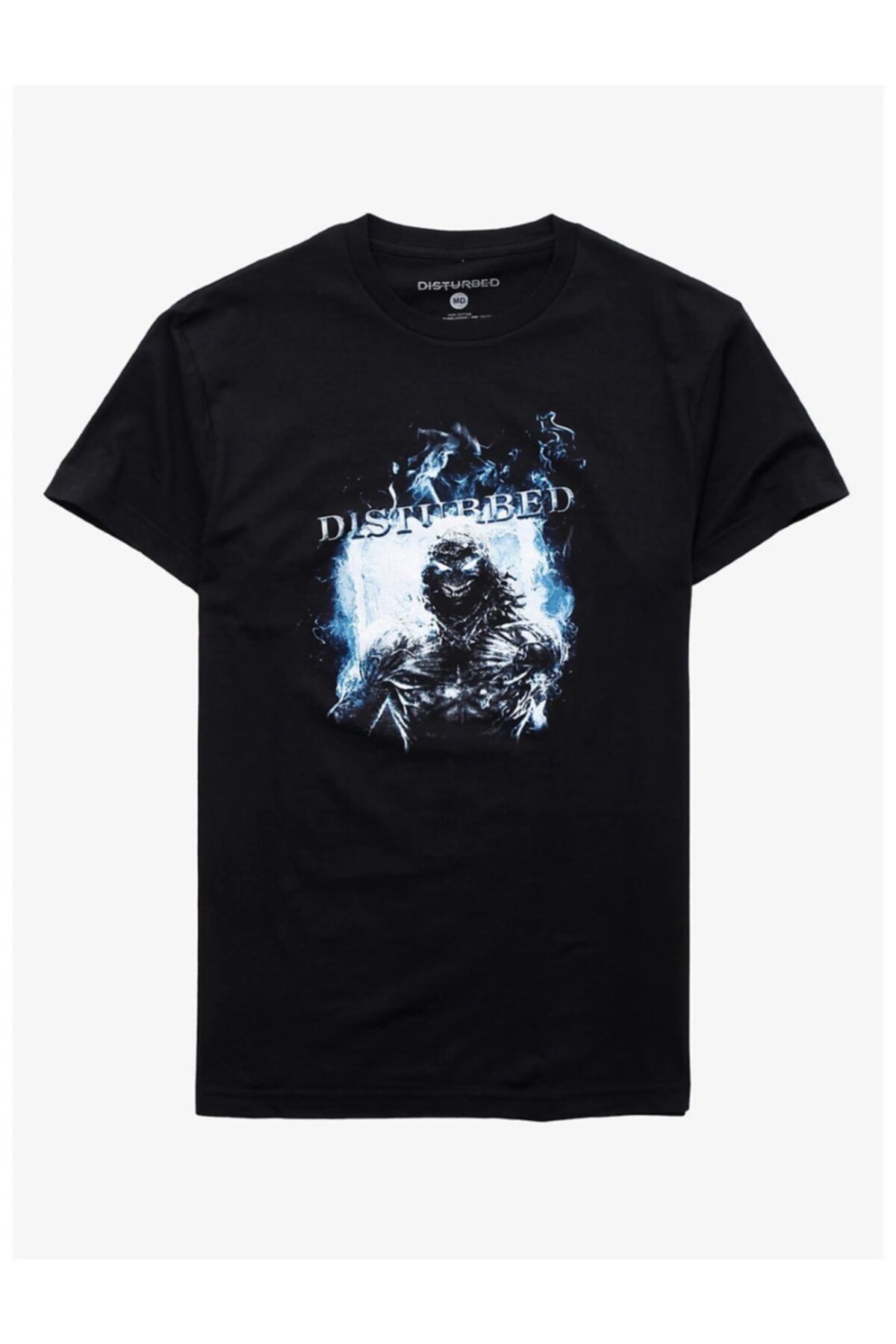 GALASHOP Disturbed Blue Flame Guy Siyah T-shirt 78
