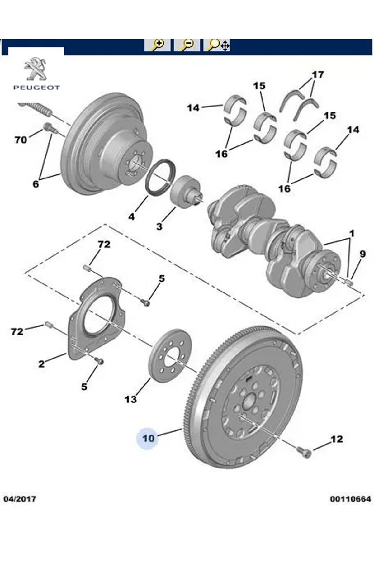Komple Volant 208 (p21e) 2008 (p24e) C3 Aircross Eb2adt