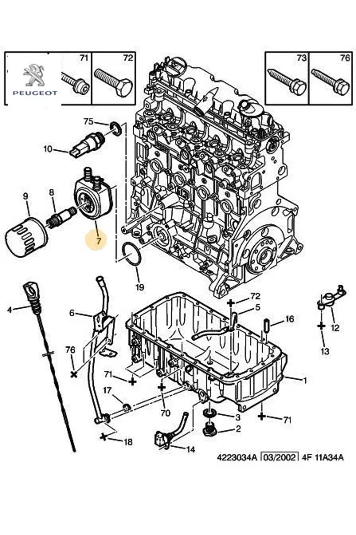 Yağ Değiştirici FIAT, CITROEN, SUZUKI, LANCIA, 1103.N1