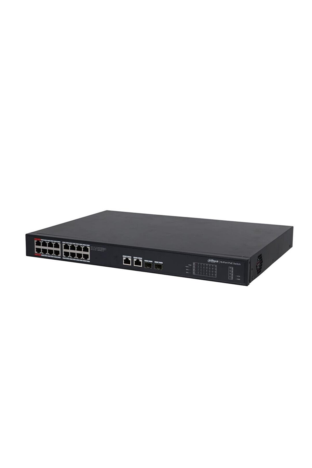 DAHUA PFS3220-16GT-240 16 Port Yönetilmeyen Akıllı PoE Switch (16GE PoE 462GE Uplink 46 2GE SFP )