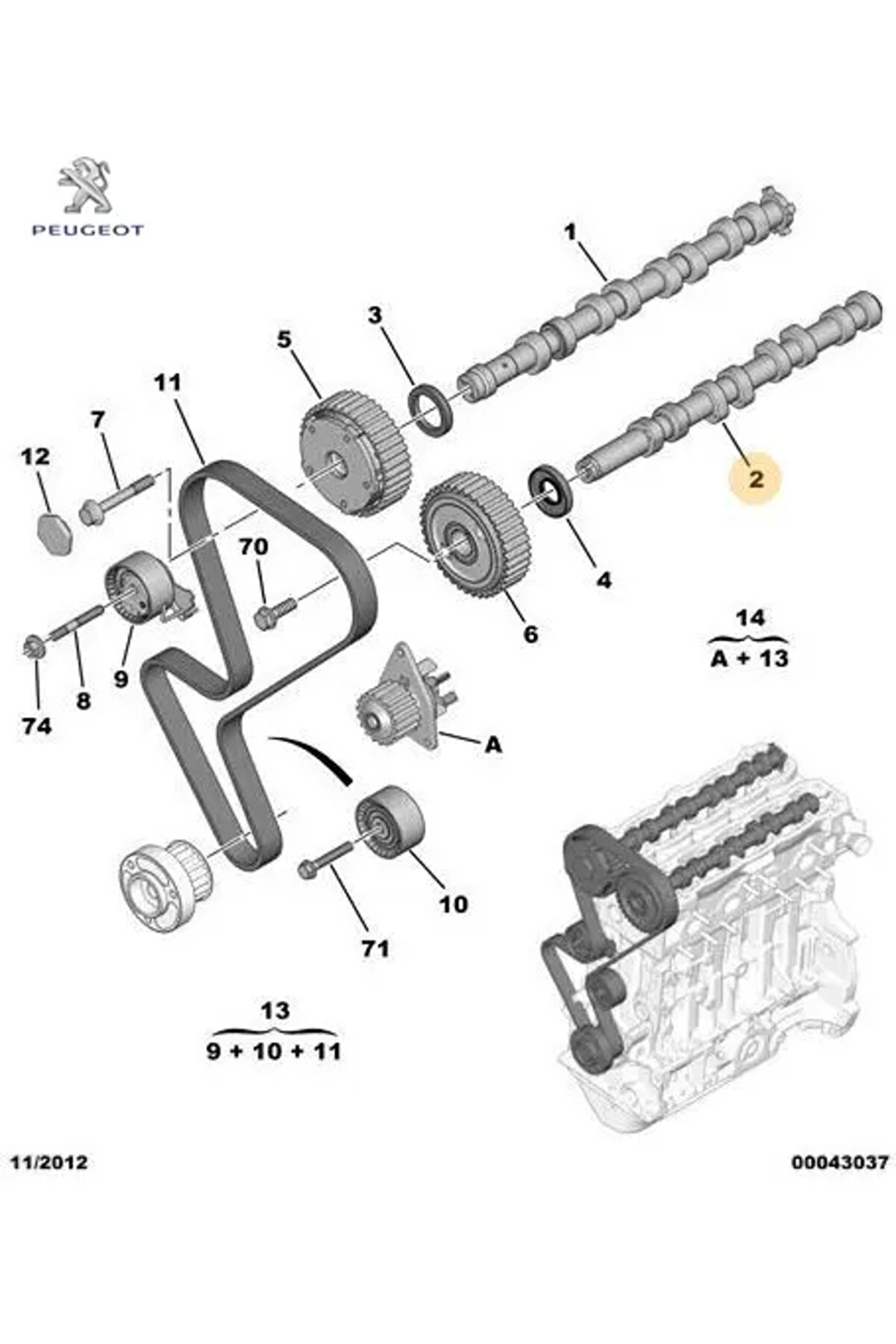 Eksantrik Mili 1.4 0801.AK