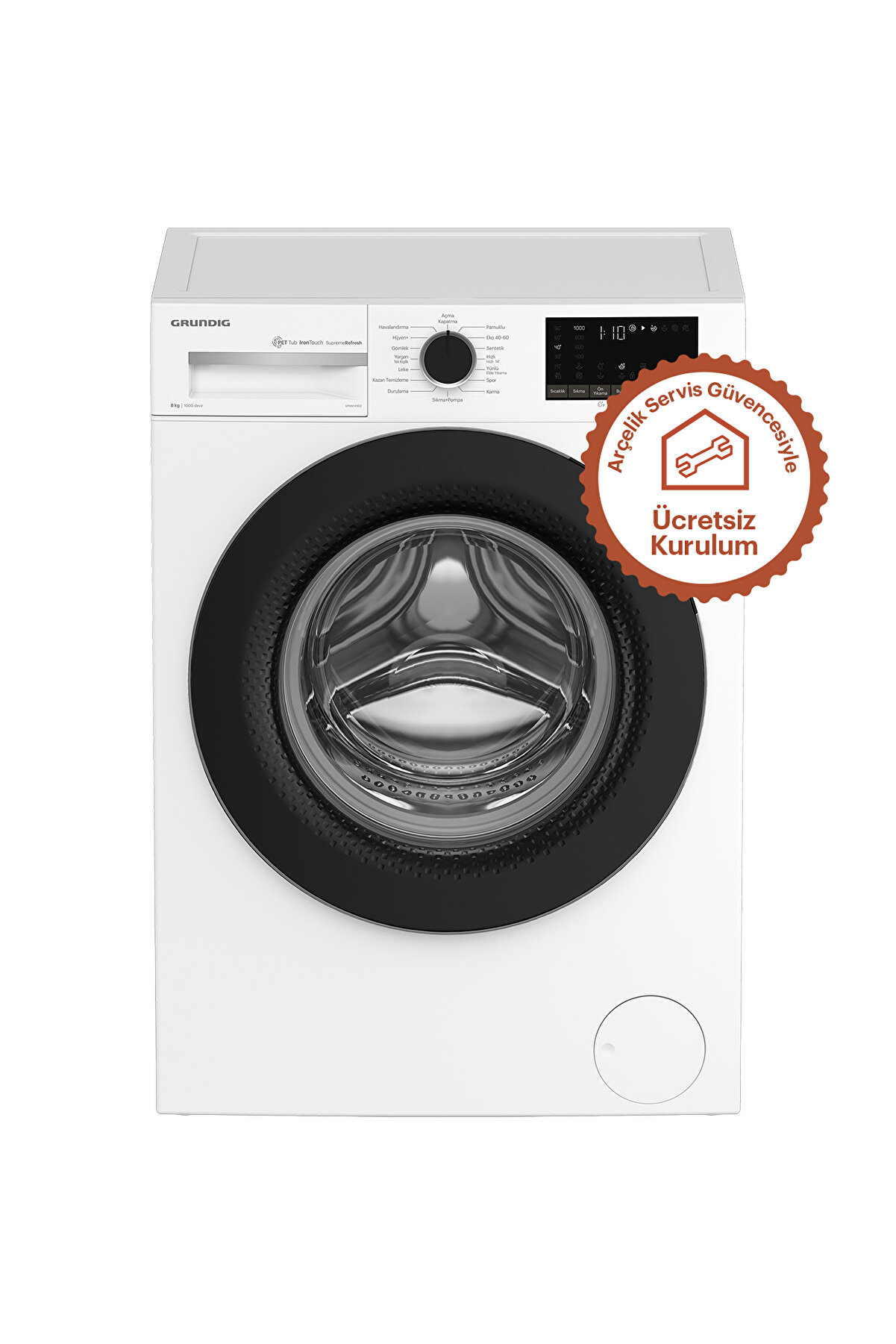 Gpwm 81622 8 Kg 1000 Devir Çamaşır Makinesi