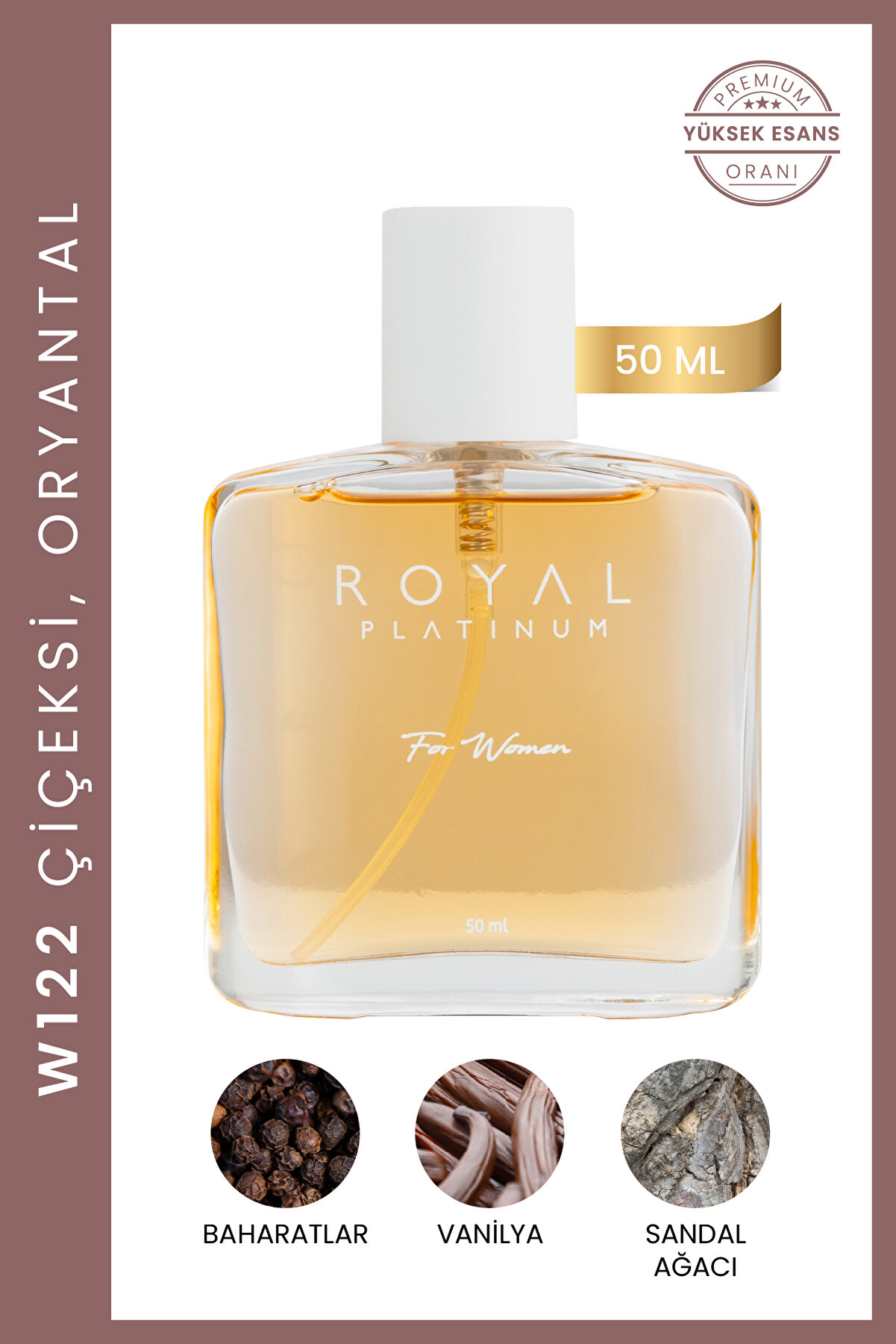 Royal Platinum W122 Kadın Parfümü - Kalıcı ve Zarif Koku