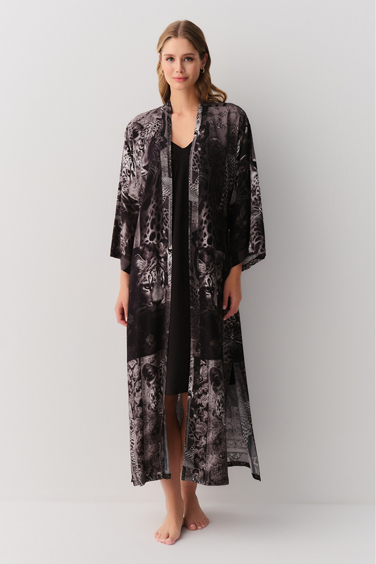 Suwen Rustik Uzun Sabahlık - Doğal ve Şık Gece Giyimi