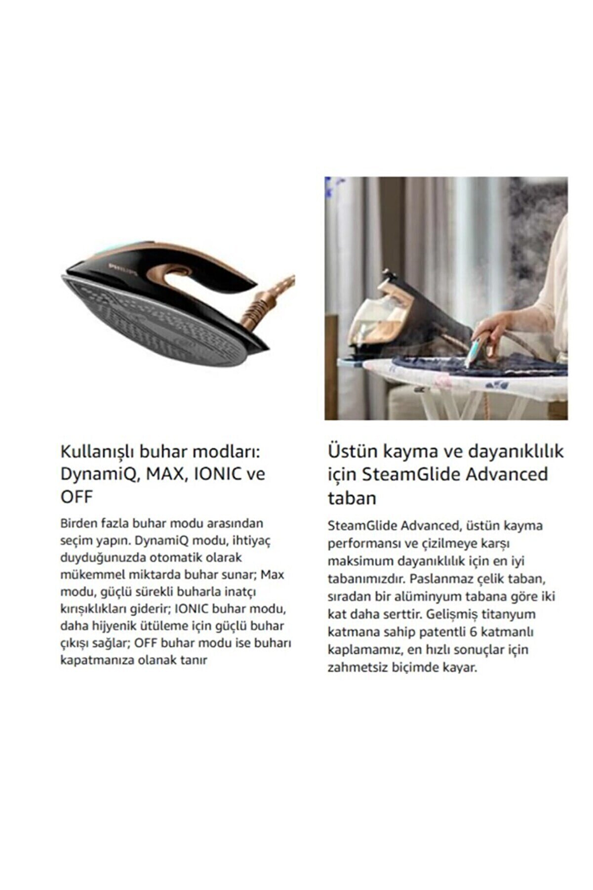 Buhar Kazanlı Ütü 8 Bar, 600g Şok Buhar, 1.8L Su Haznesi