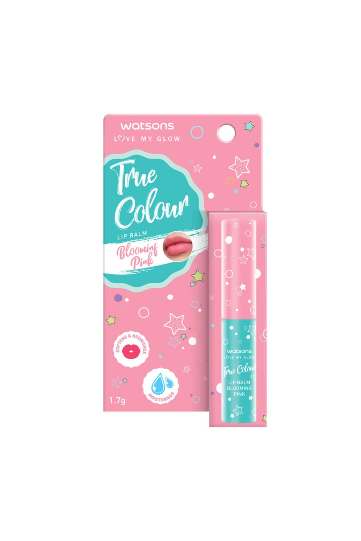 Watsons True Colour Lip Balm Blooming Pink 1.7 Gr