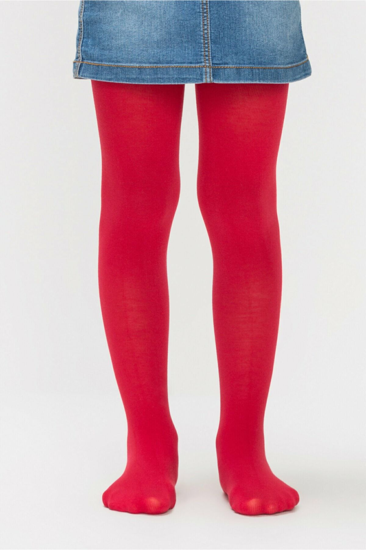 Penti Çocuk Kırmızı Ekstra Koton 90 Denye Külotlu Çorap