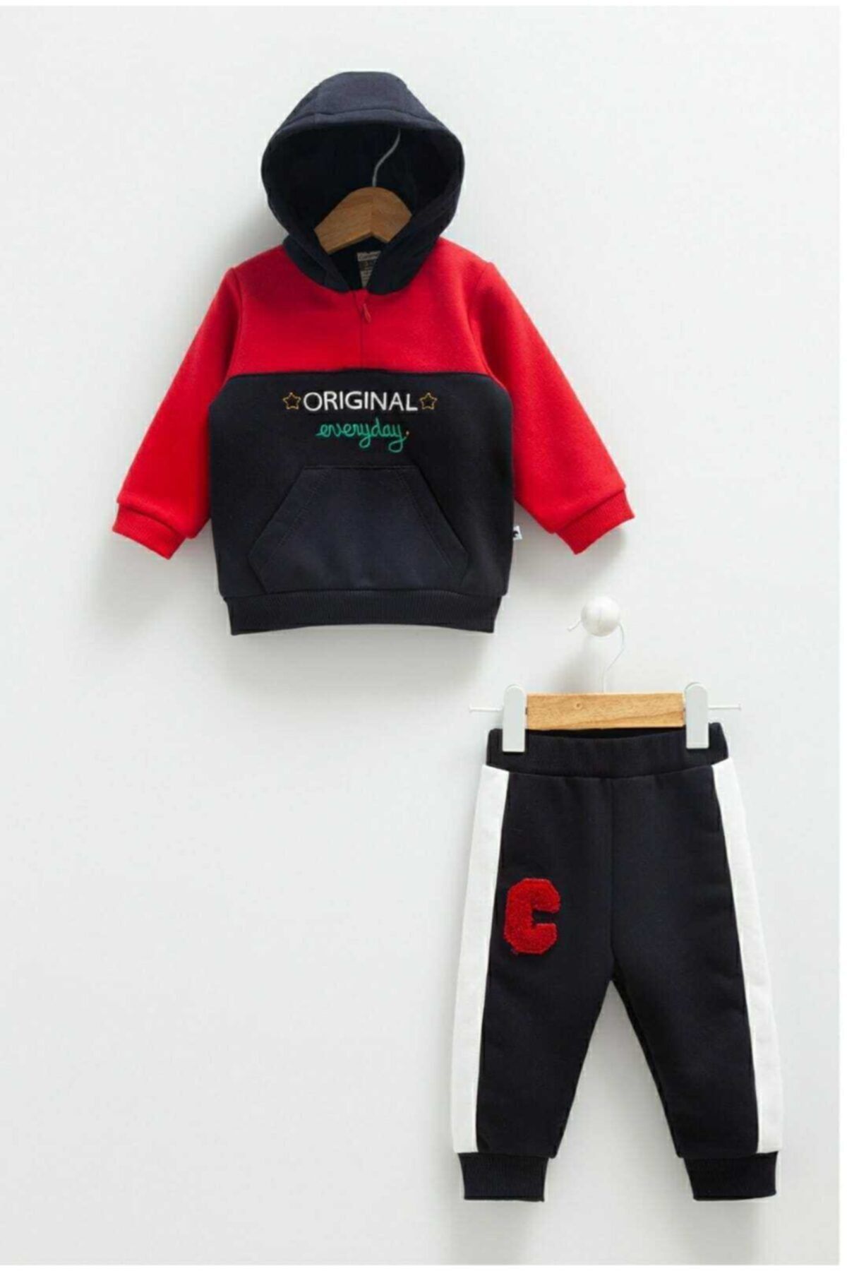 Caramell Orıgınal Yazılı Sweatshirt Takım