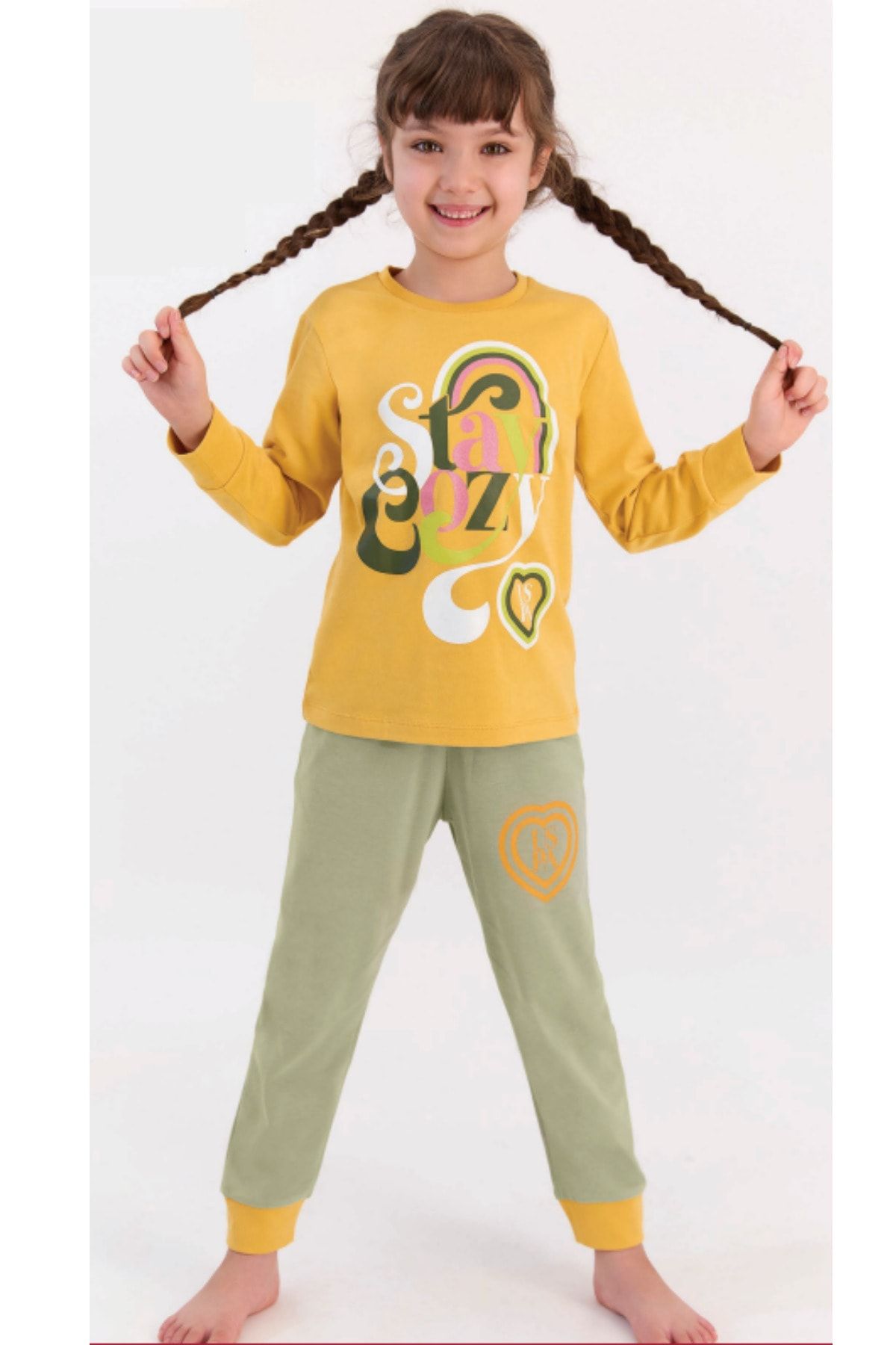U.S. Polo Assn. Us Polo Assn 966 Uzun Kollu Kız Çocuk Pijama Takımı