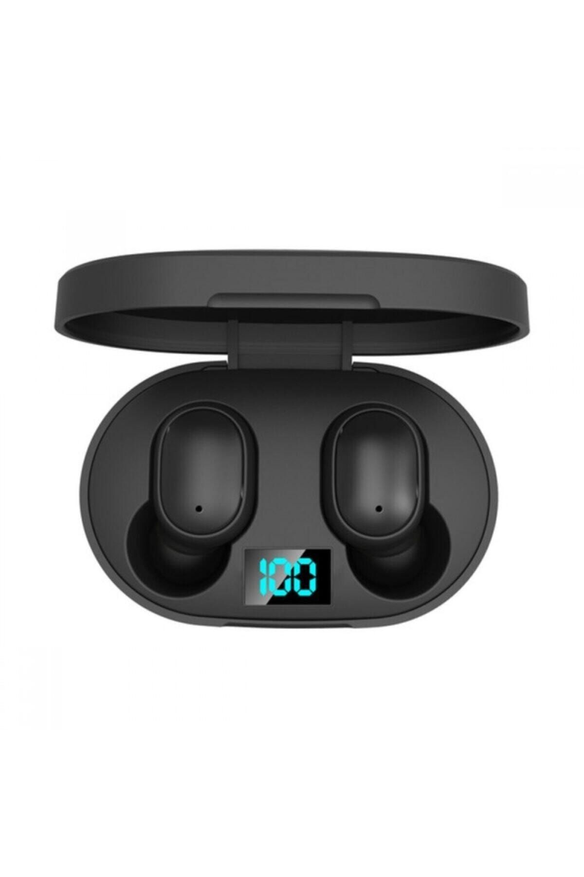 Polygold E6s True Kablosuz Kulaklık Dijital Göstergeli Bluetooth Kulaklık 5.0v-siyah Renk