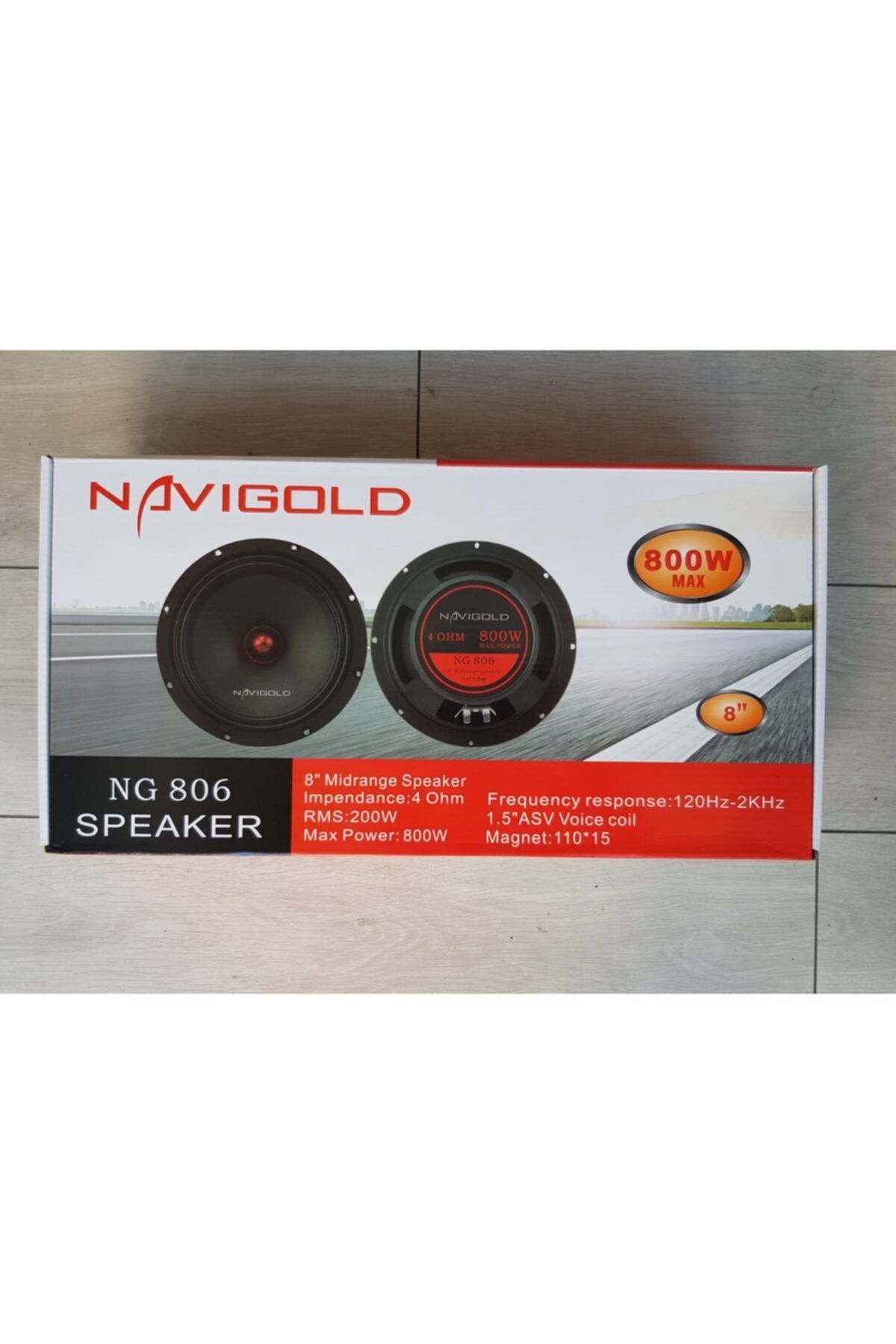 Navigold Ng806 Model 20 Cm 800 W 200 Rms Kurşun Göbek Midrange Takımı