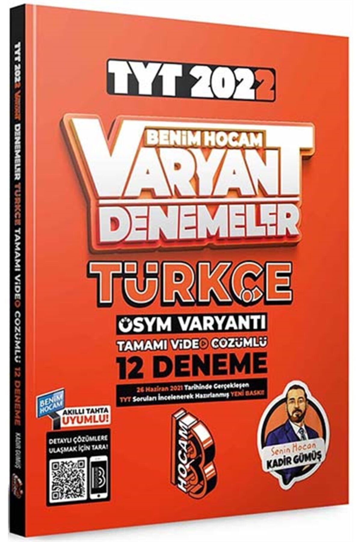 Benim Hocam Yayınları 2022 Tyt Türkçe Tamamı Video Çözümlü 12 Deneme Sınavı