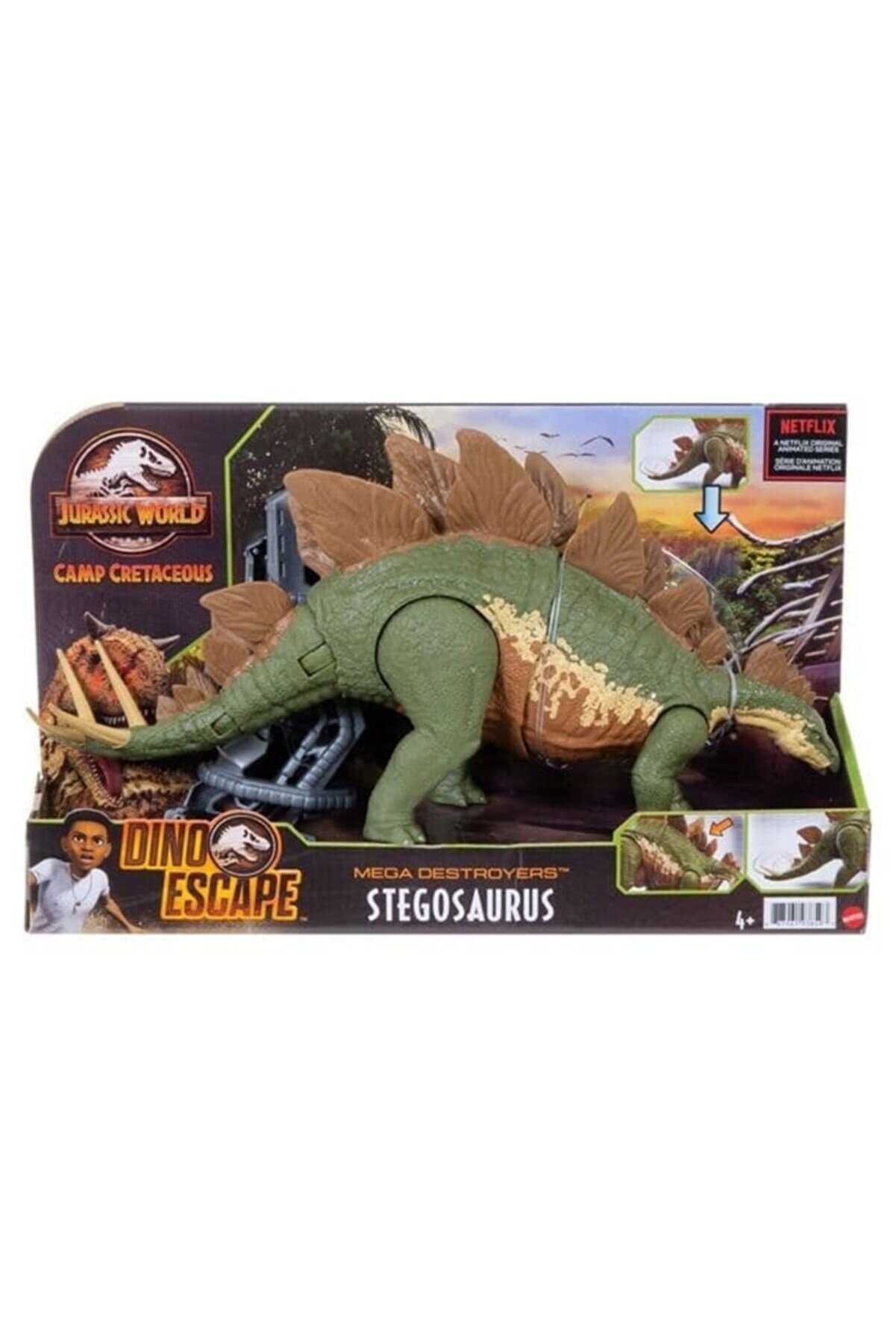 Jurassic World Jurassıc World Mega Destroyers Stegosaurus  Camp Cretaceous Dıno Escape