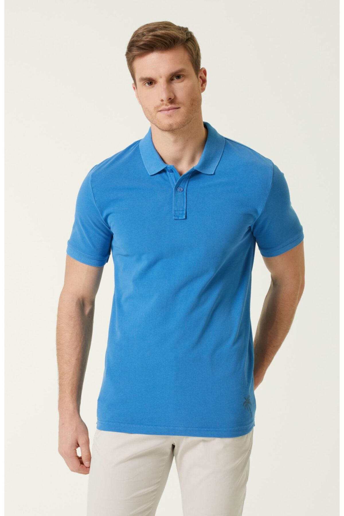 Network Slim Fit Mavi Polo Yaka T-shirt