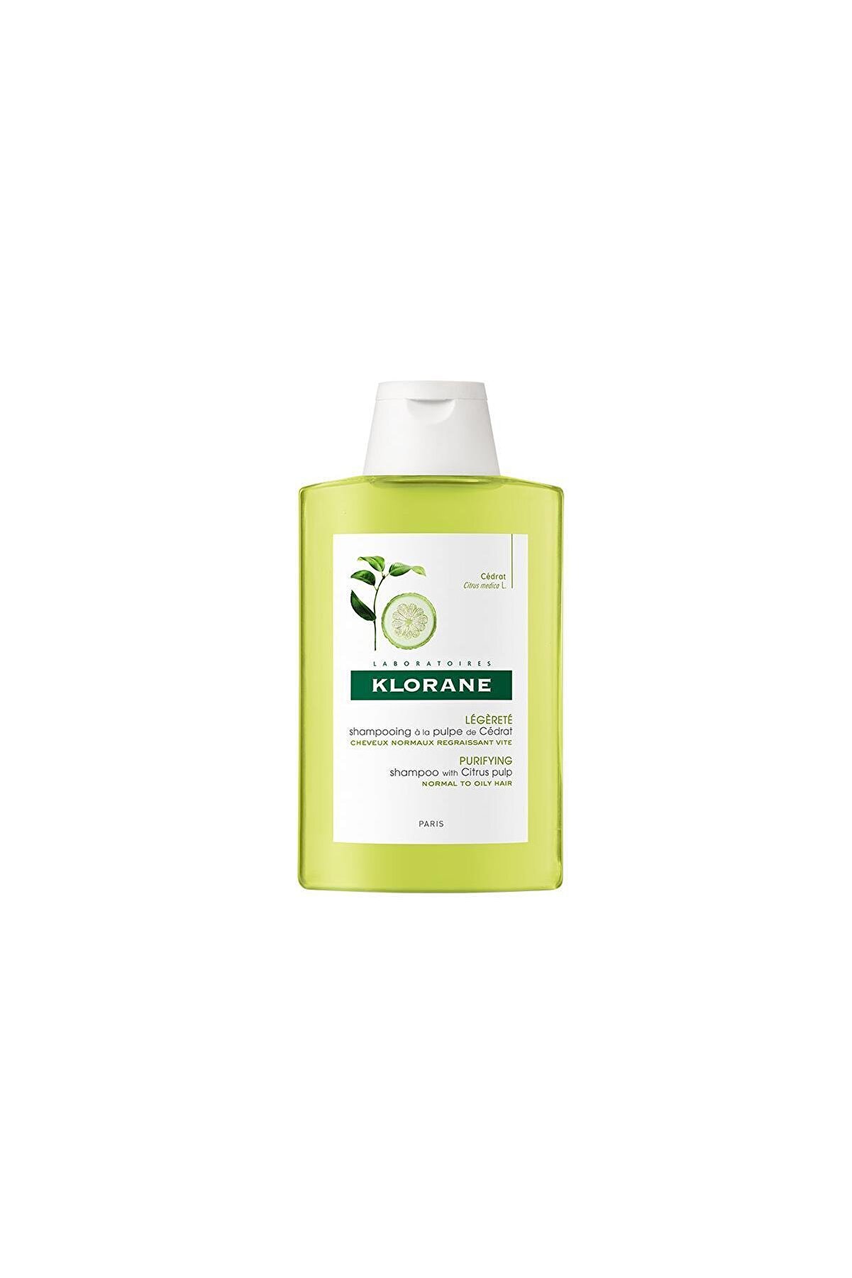 Klorane Shampooing Puple Cedrat 200 ml - Turunçgiller Ekstreli Şampuan (mat Saçlar Için Işıltı Veren