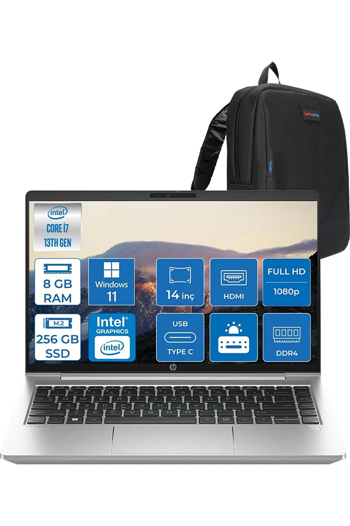 Probook 440 G10 I7 1355U 8gb 256GB SSD Iris® Xe W11Home 14