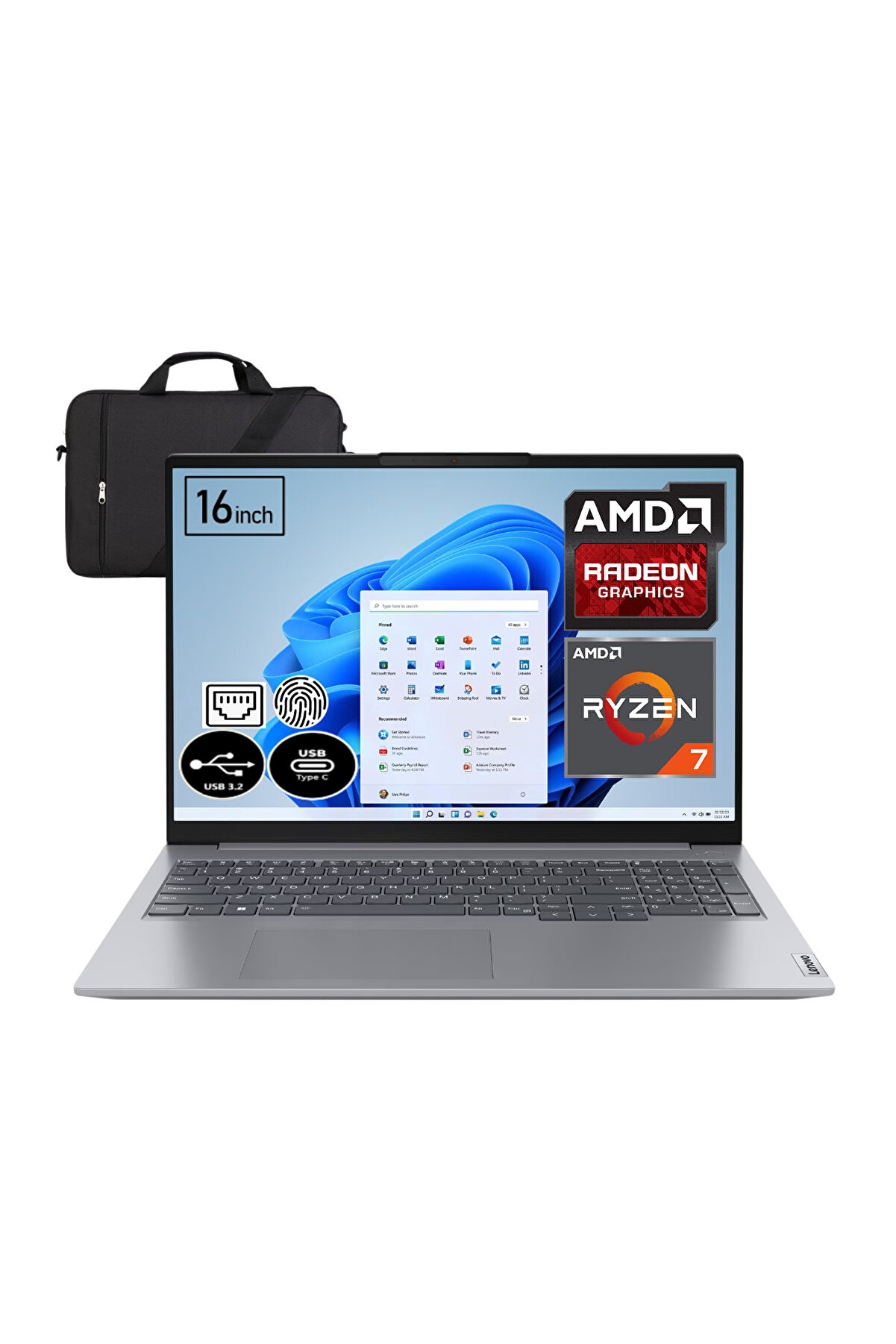ThinkBook 16 21KK000WTREP2 Ryzen 7 7730U 32 GB 512 GB SSD 16