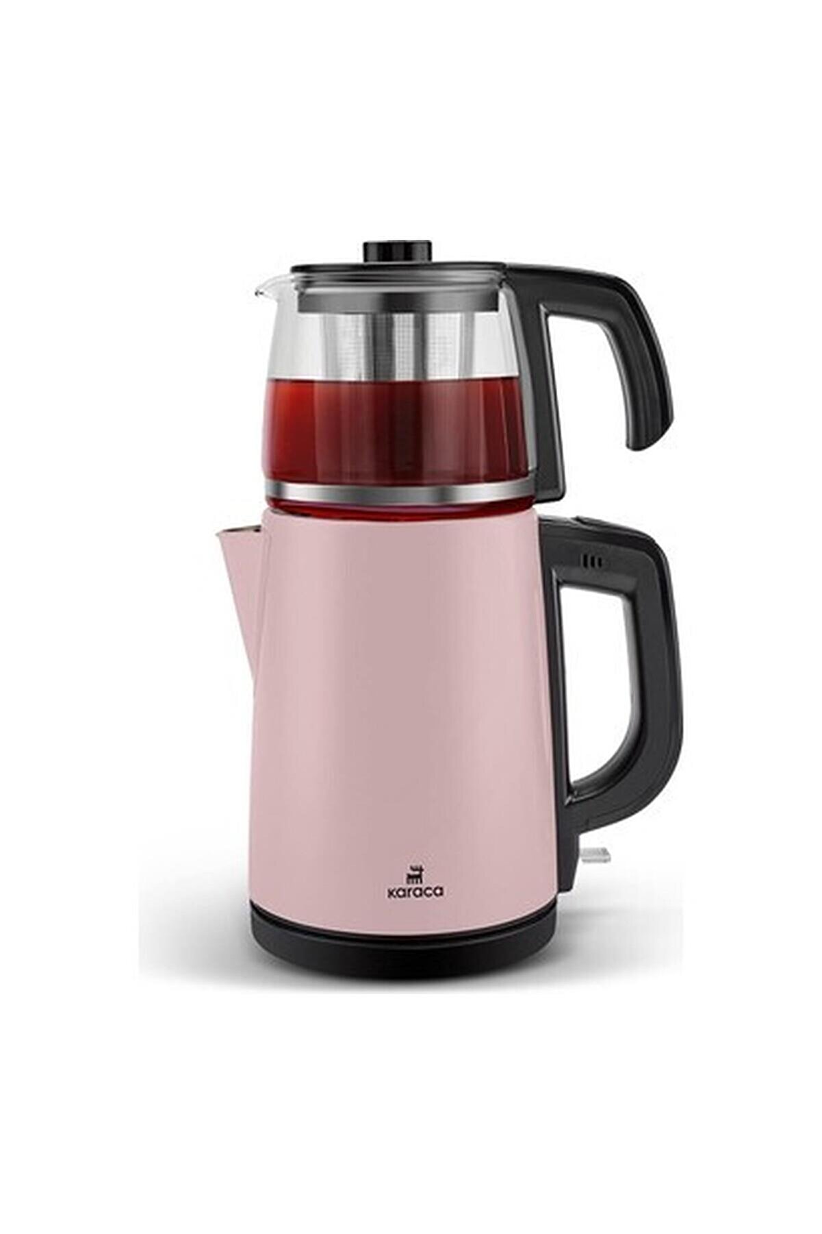 Tea Glass 2 In 1 Çelik Çay Makinesi ve Kettle Cosmic Lilac