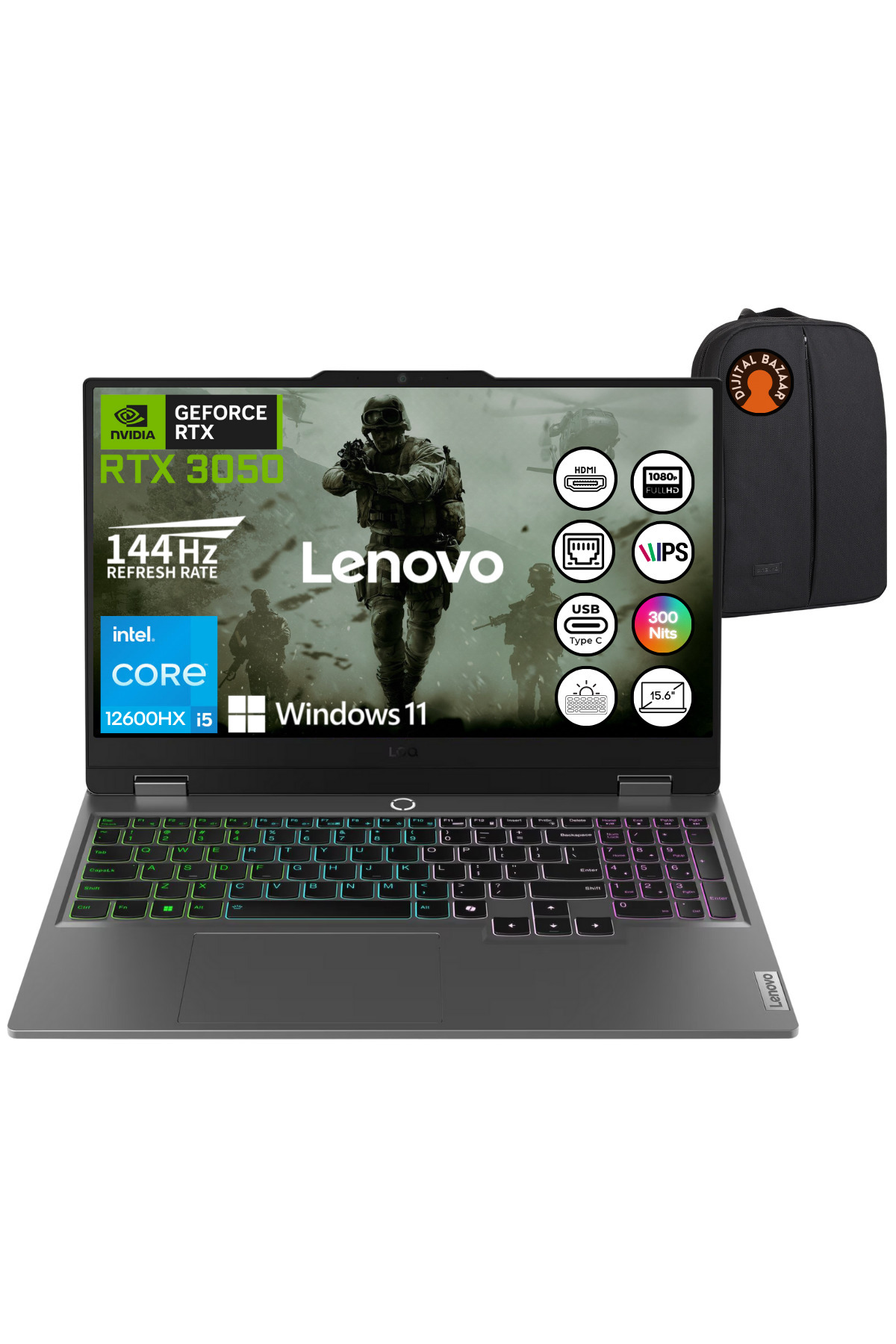 Excalibur G870 i7-13620H 16GB 500GB 6GB RTX3050 165Hz 15.6