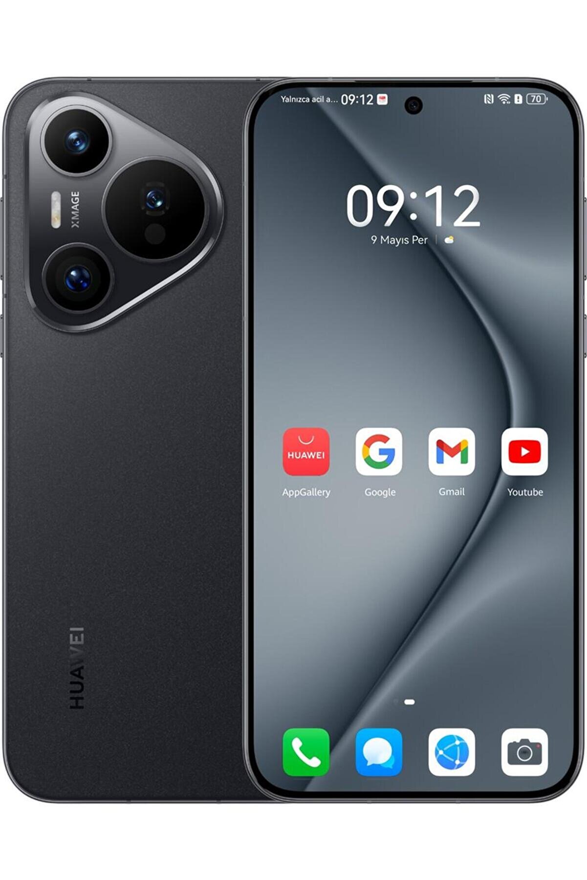 Pura 70 256 GB 12 GB Ram Siyah Cep Telefonu (Huawei TR Garantili) - Outlet
