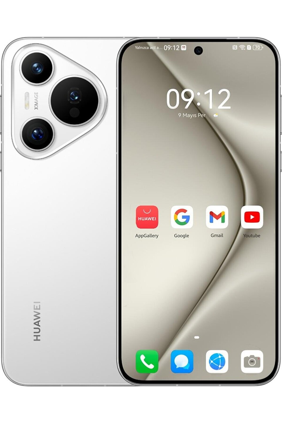 Pura 70 256 GB 12 GB Ram Beyaz Cep Telefonu (Huawei TR Garantili) - Outlet