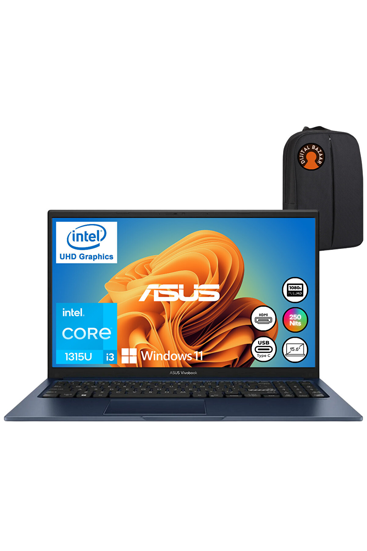 Vivobook 15 X1504VA Intel Core i3 1315U 24GB 512GB SSD W11 15.6