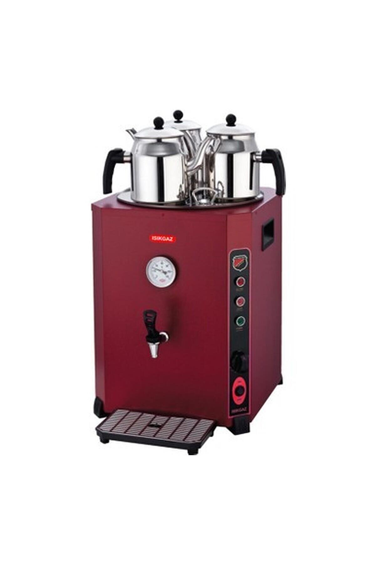 Silver Elit Çay Makinesi Kırmızı 36 Lt