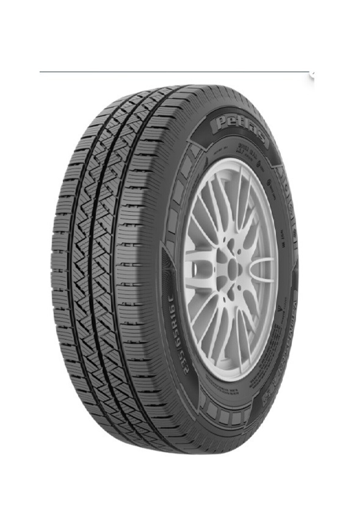 Petlas195 R14 C TL 106/104R 8PR VANMASTER136 A/S Kamyonet Dört Mevsim Lastiği (Üretim Tarihi1362025)