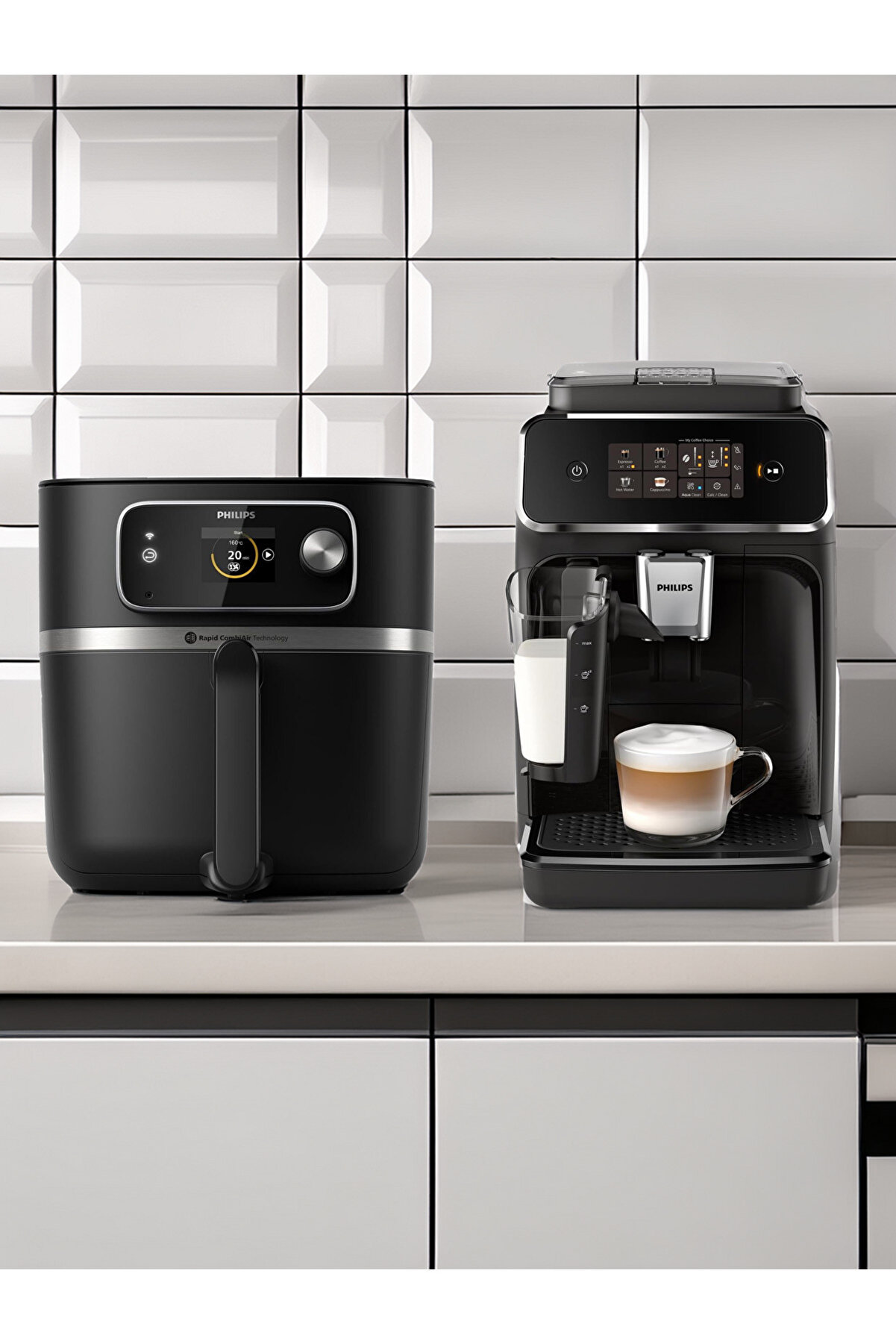 Avantajlı Set 8.3 Lt Hd9880/90 Xxl Connected Airfrey | 2300 Seri Tam Otomatik Espresso Makinesi
