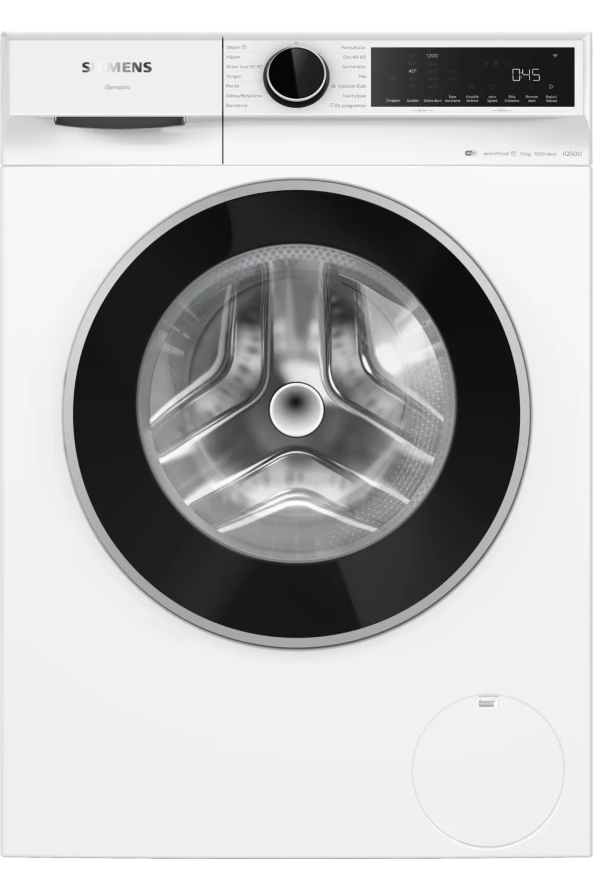 WG52K2Z0TR iQ500 Çamaşır Makinesi 10 kg 1200 dev./dak., Beyaz