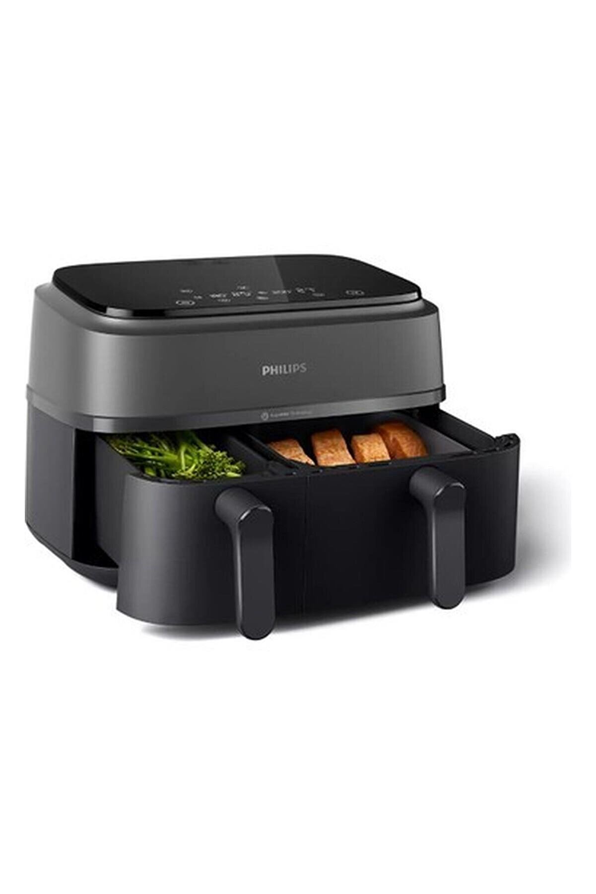 Airfryer Yeni Nesil Çift Hazneli Yağsız Hava Fritözü (9 Litre)