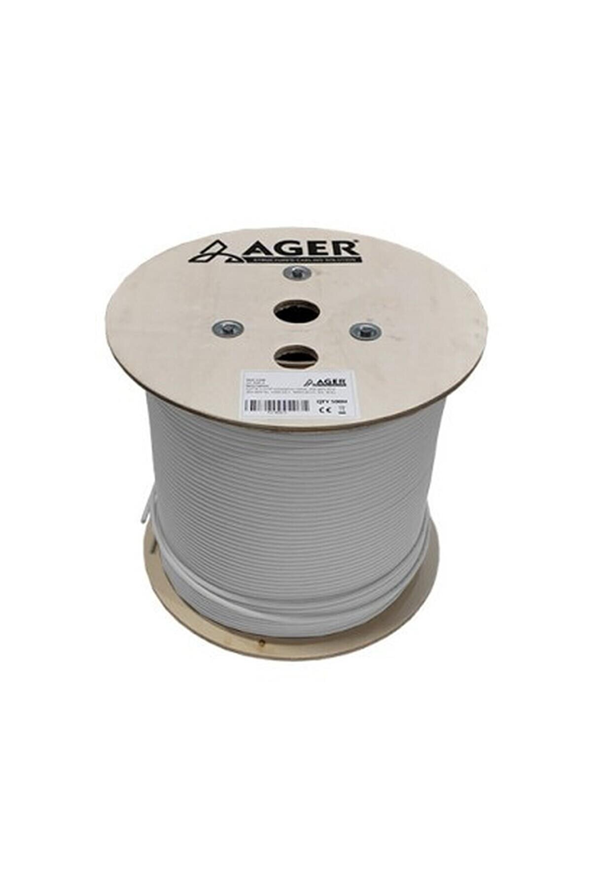 Cat6 Utp 23AWG Gri 500M Makara Saf Bakır Kablo 0.50MM AC-600-5